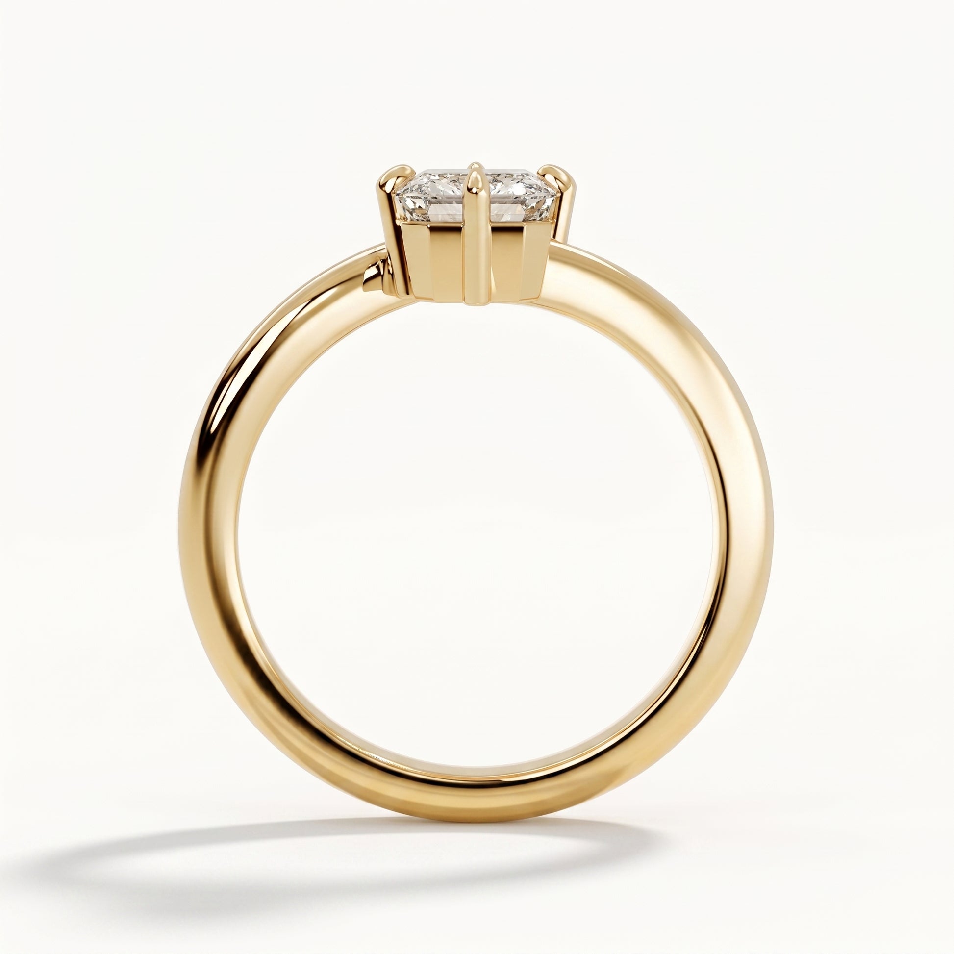 Lily - Yellow Gold - lily-YG-emerald-front
