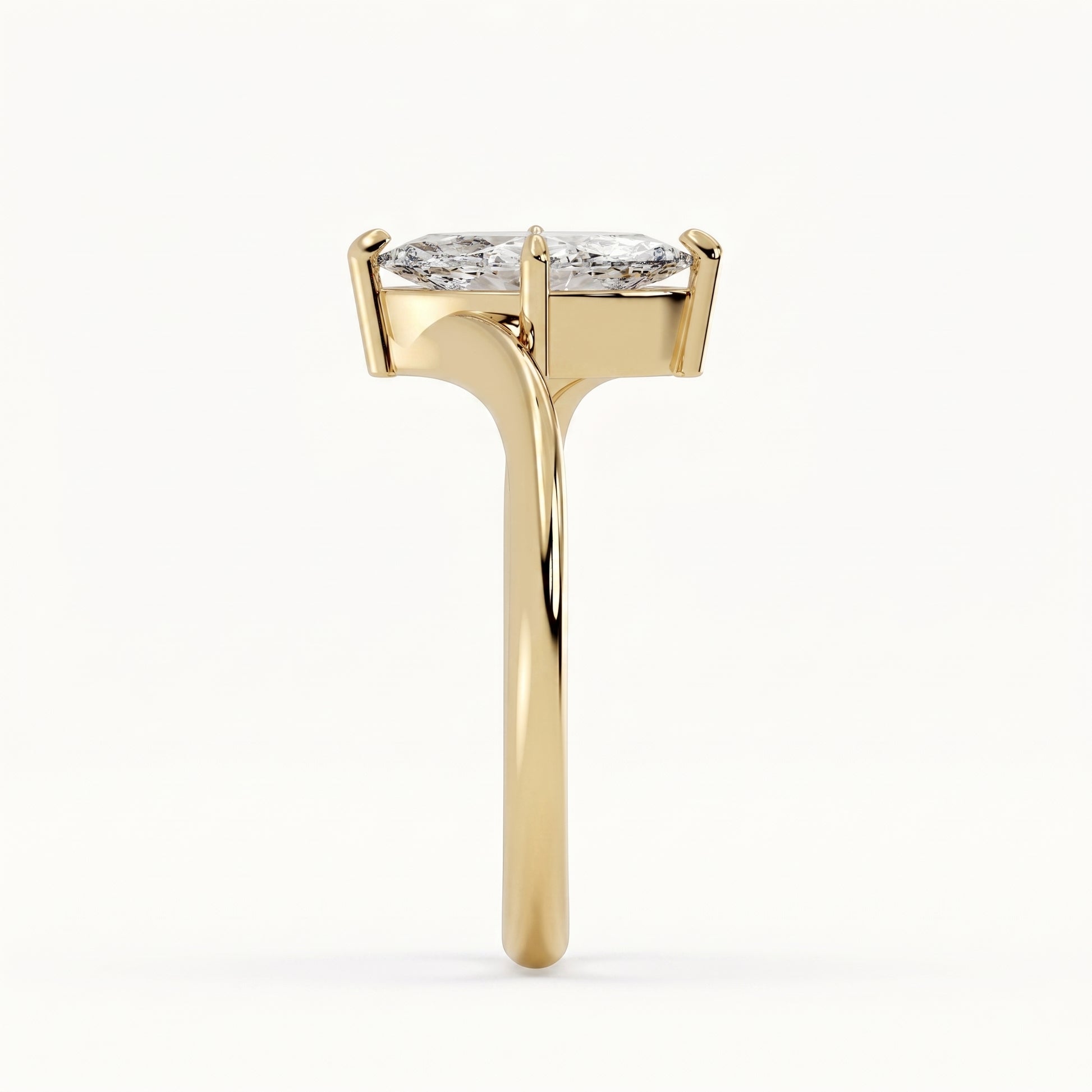 Lily - Yellow Gold - lily-YG-marquise-side