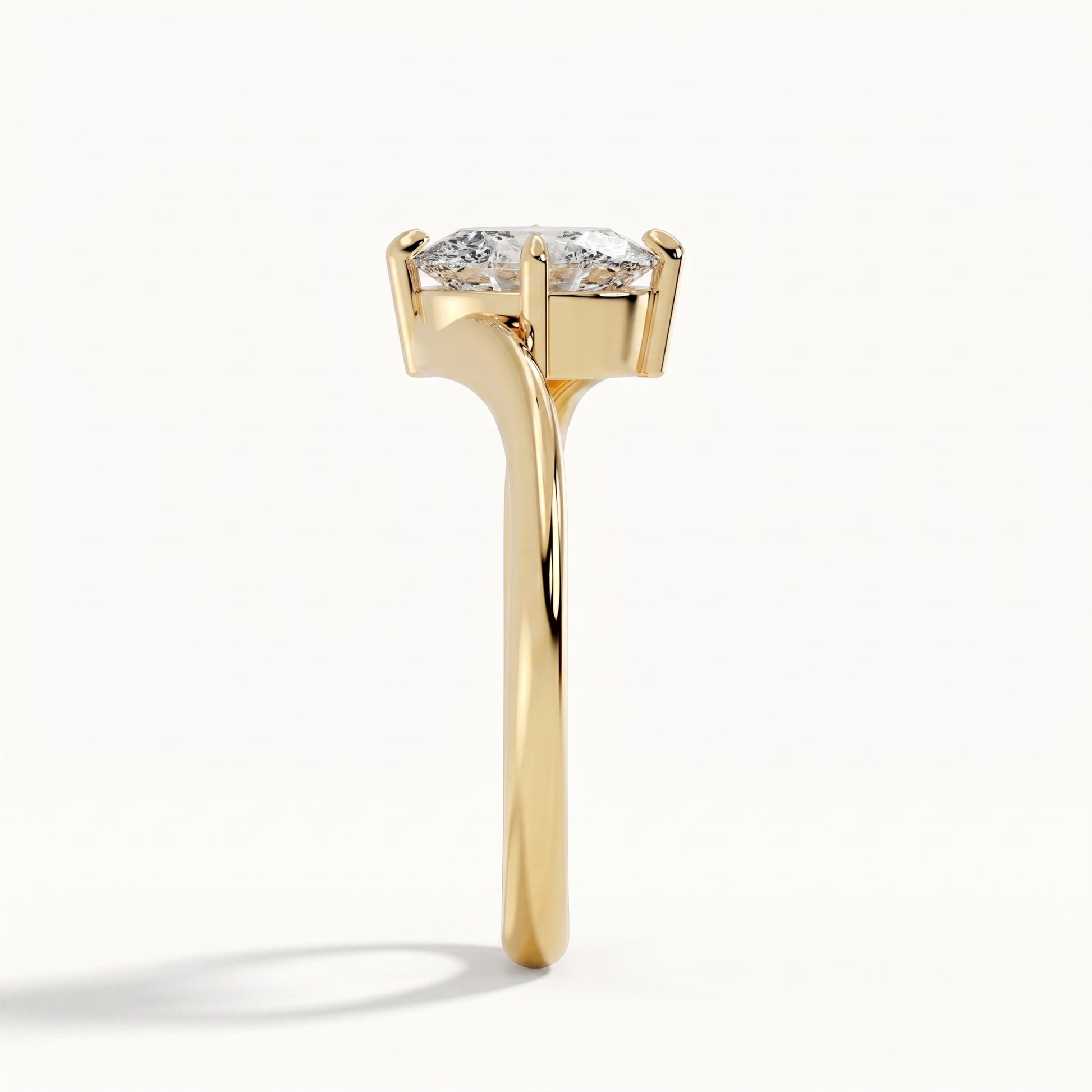 Lily - Yellow Gold - lily-YG-oval-side