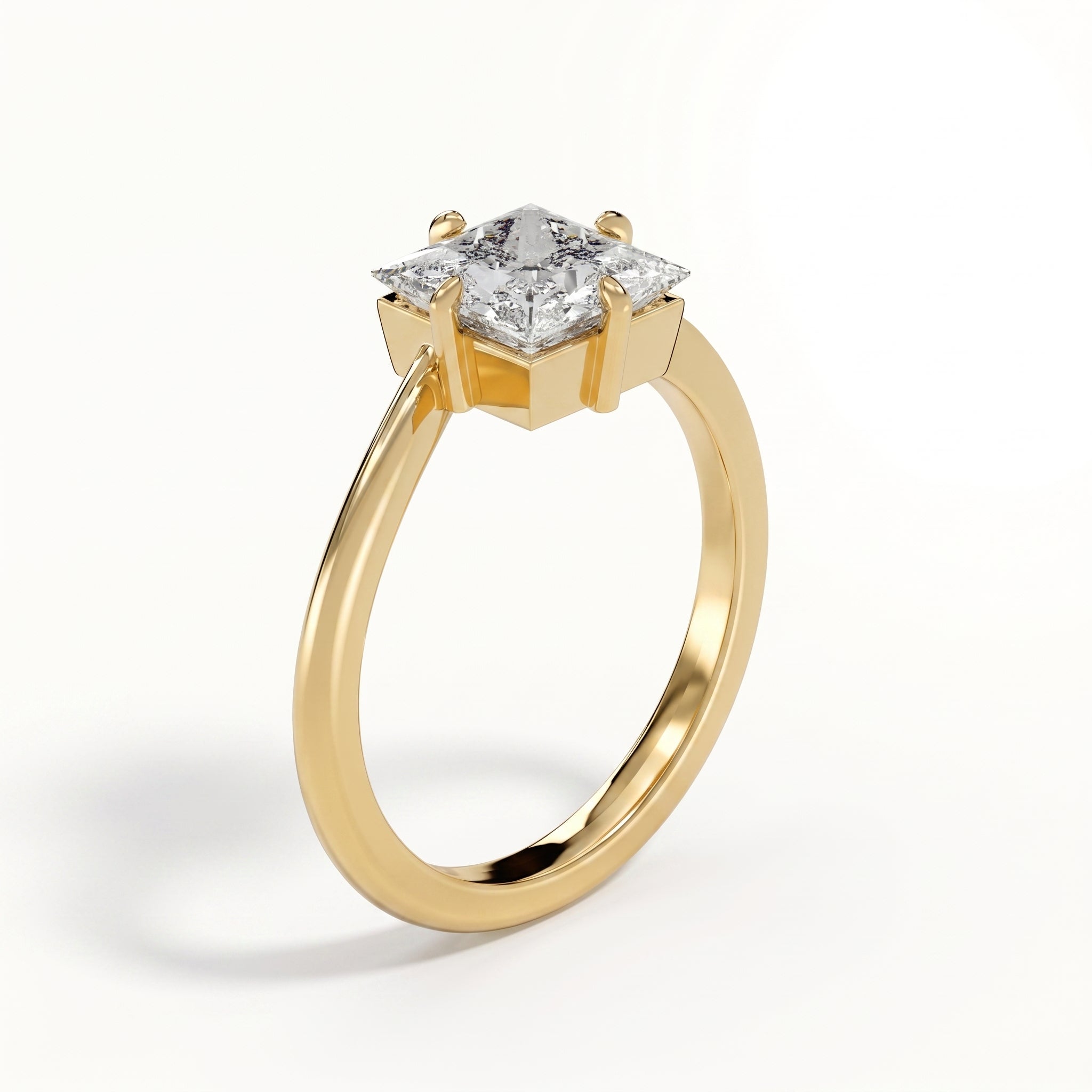 Lily - Yellow Gold - lily-YG-princess-angle