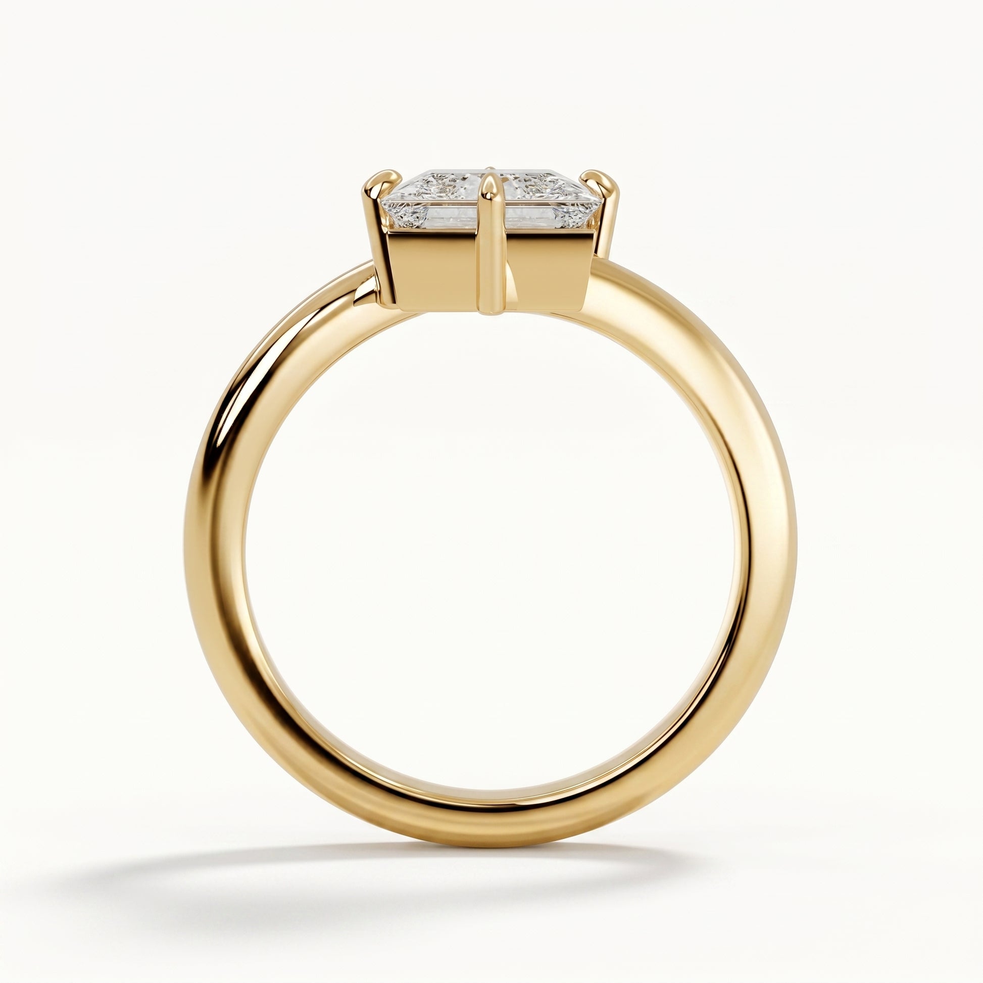 Lily - Yellow Gold - lily-YG-princess-front