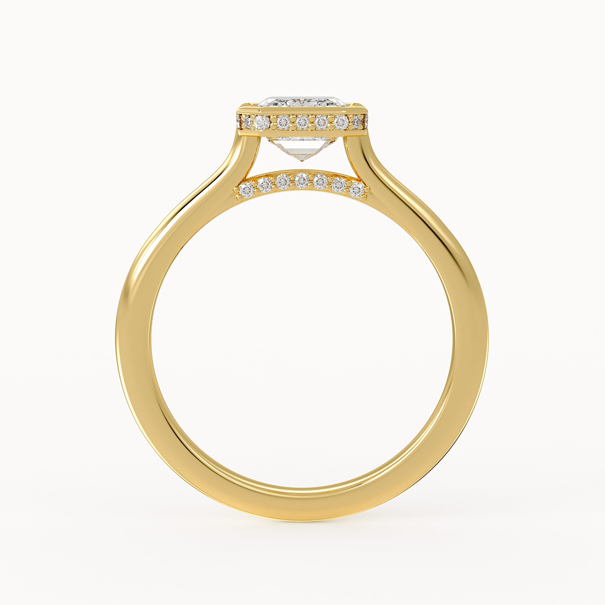 Lorelai - Yellow Gold - lorelai-YG-emerald-front