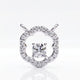 Lucienne - Round Lab-Grown Diamond Pendant Necklace in Sterling Silver