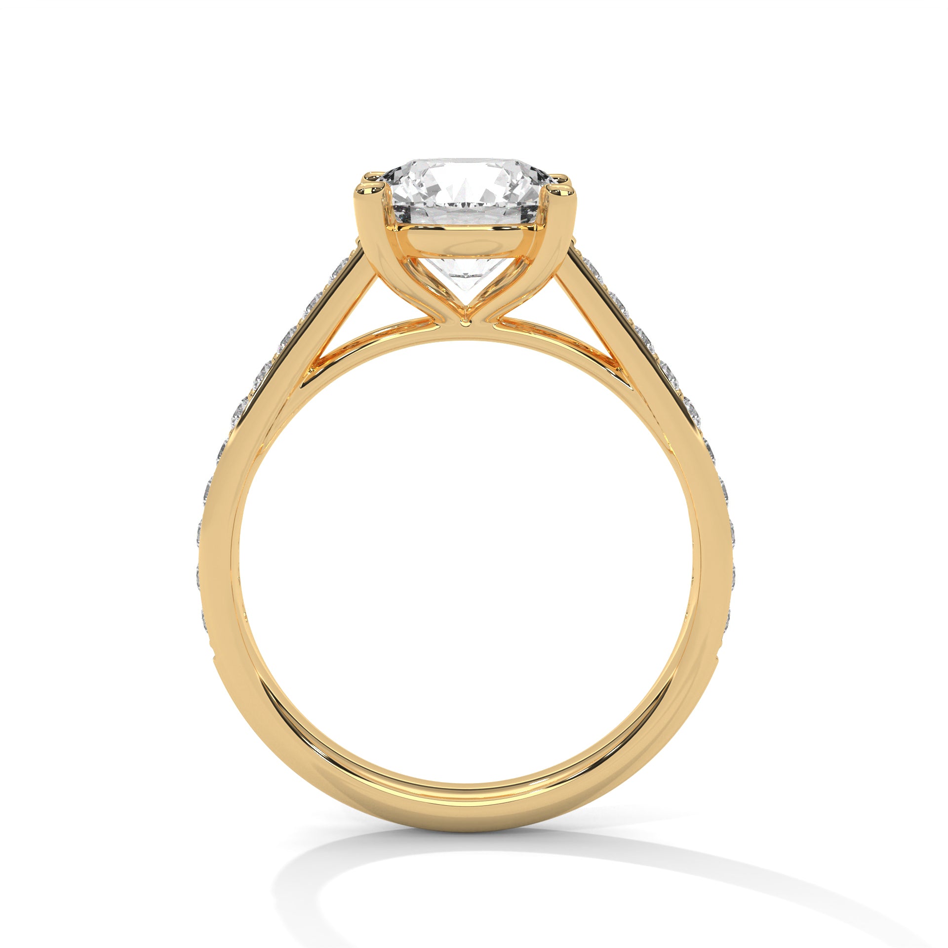 Luna - Yellow Gold - luna-YG-round-front