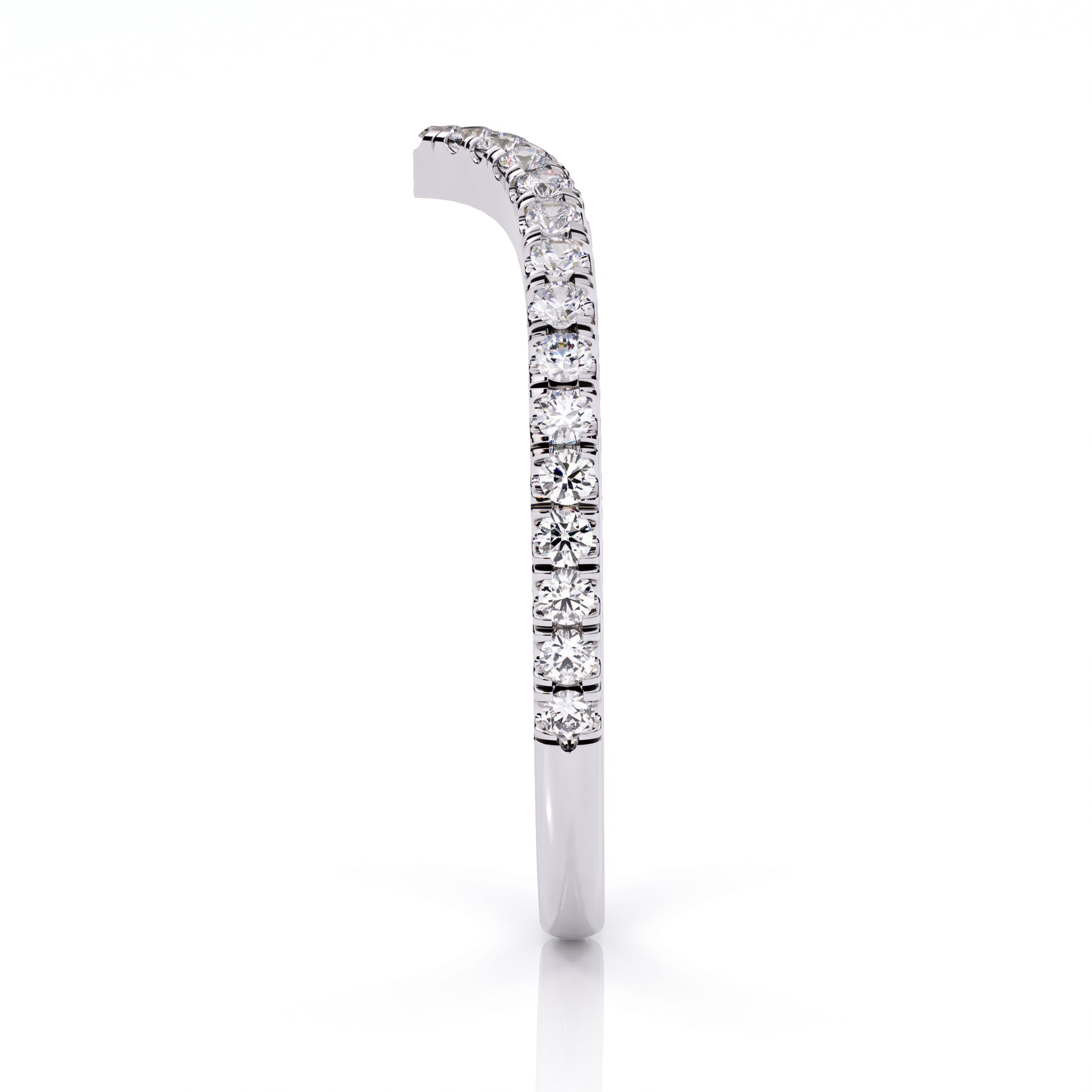 Lyra - White Gold - lyra-WG-round-side