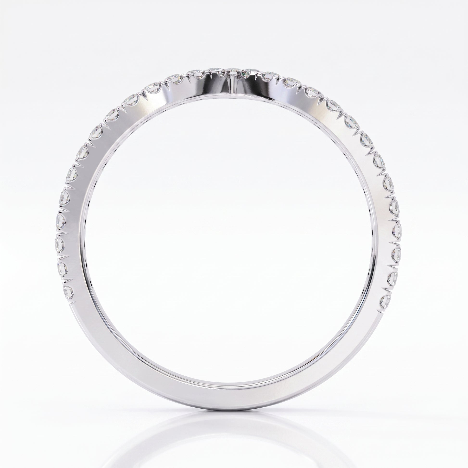 Lyra - White Gold - lyra-WG-round-top