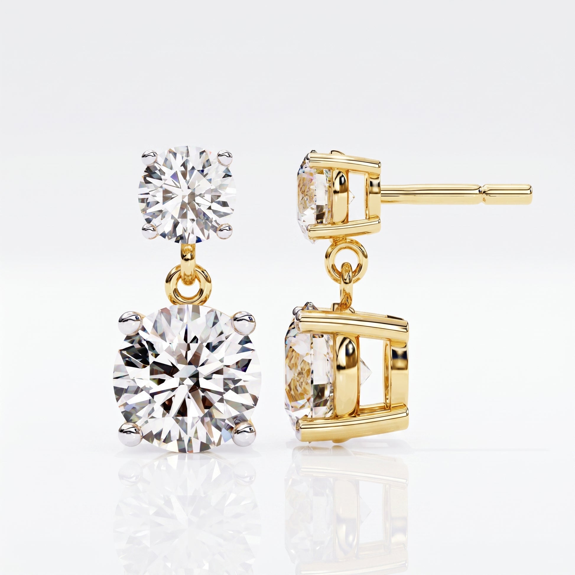 Mara - Yellow Gold - mara-YG-round-angle