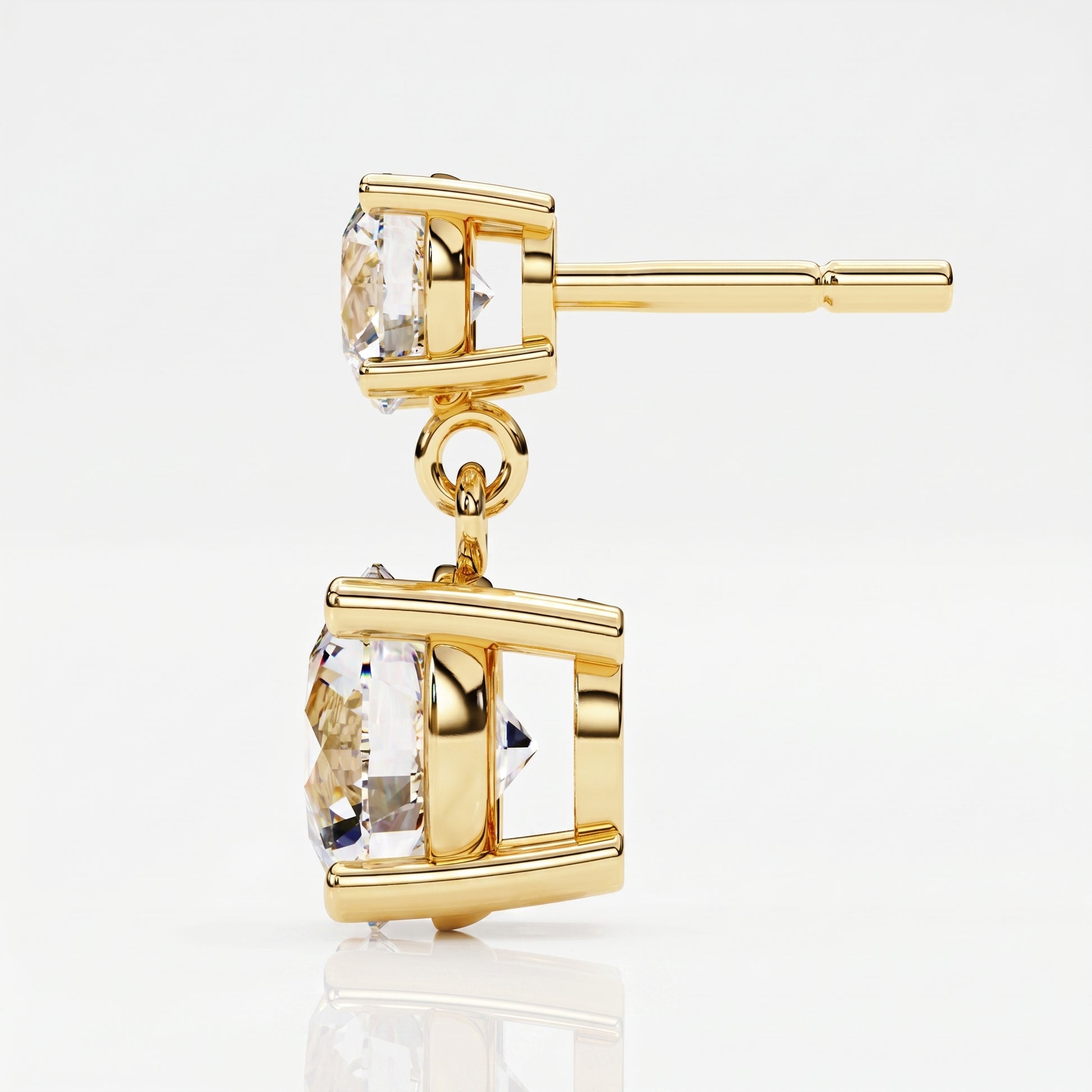 Mara - Yellow Gold - mara-YG-round-side