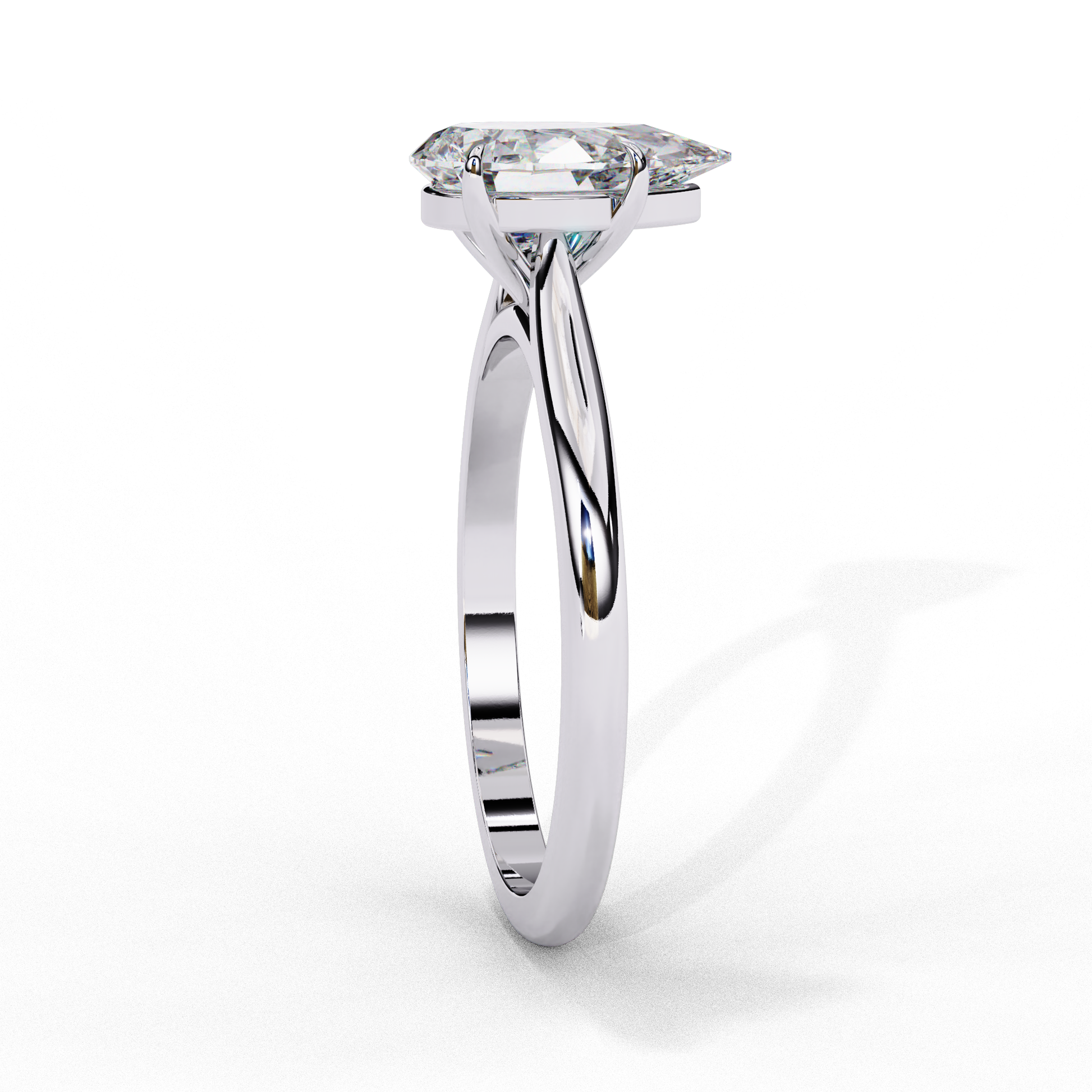 Margot - White Gold - margot-WG-pear-side