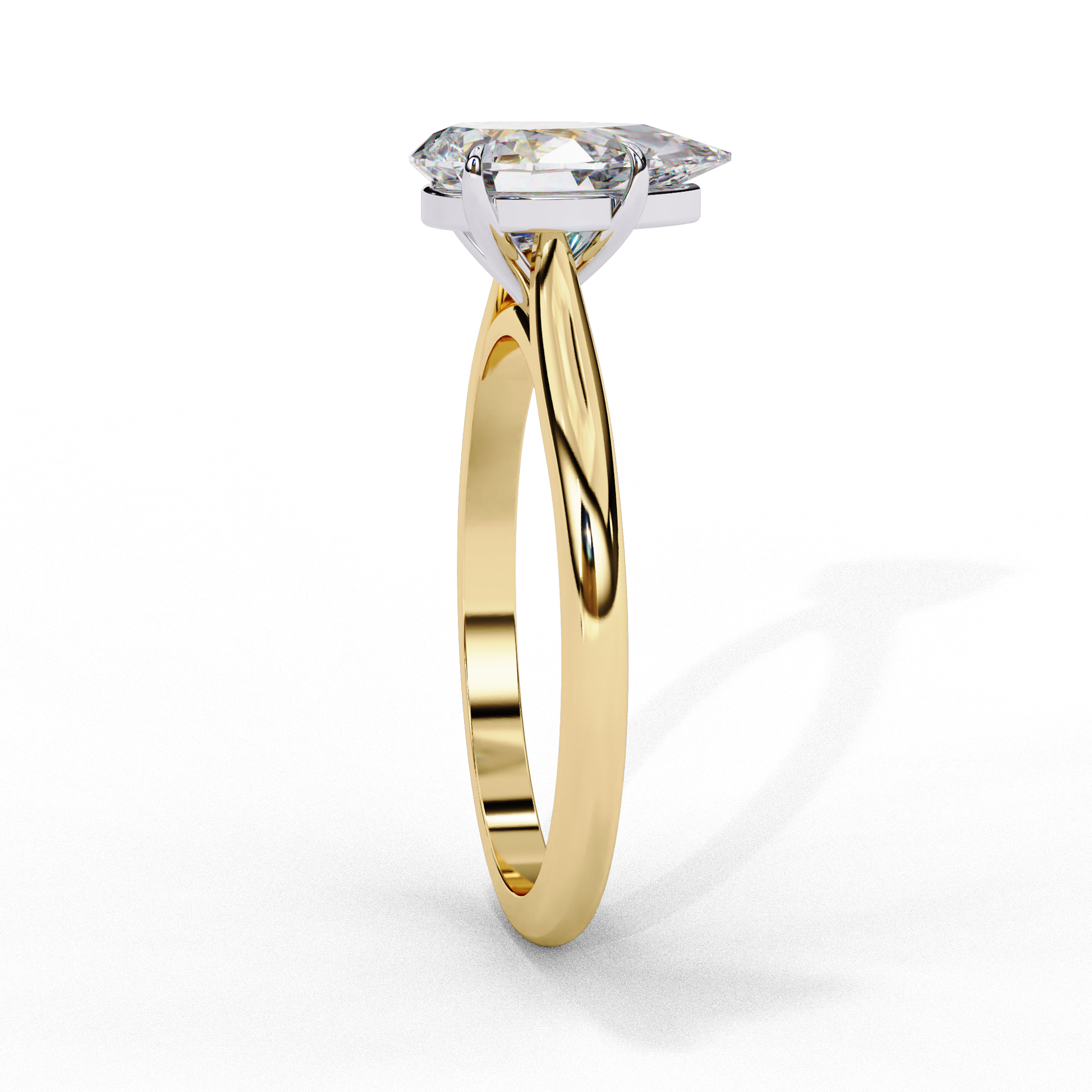 Margot - Yellow Gold - margot-YG-pear-side