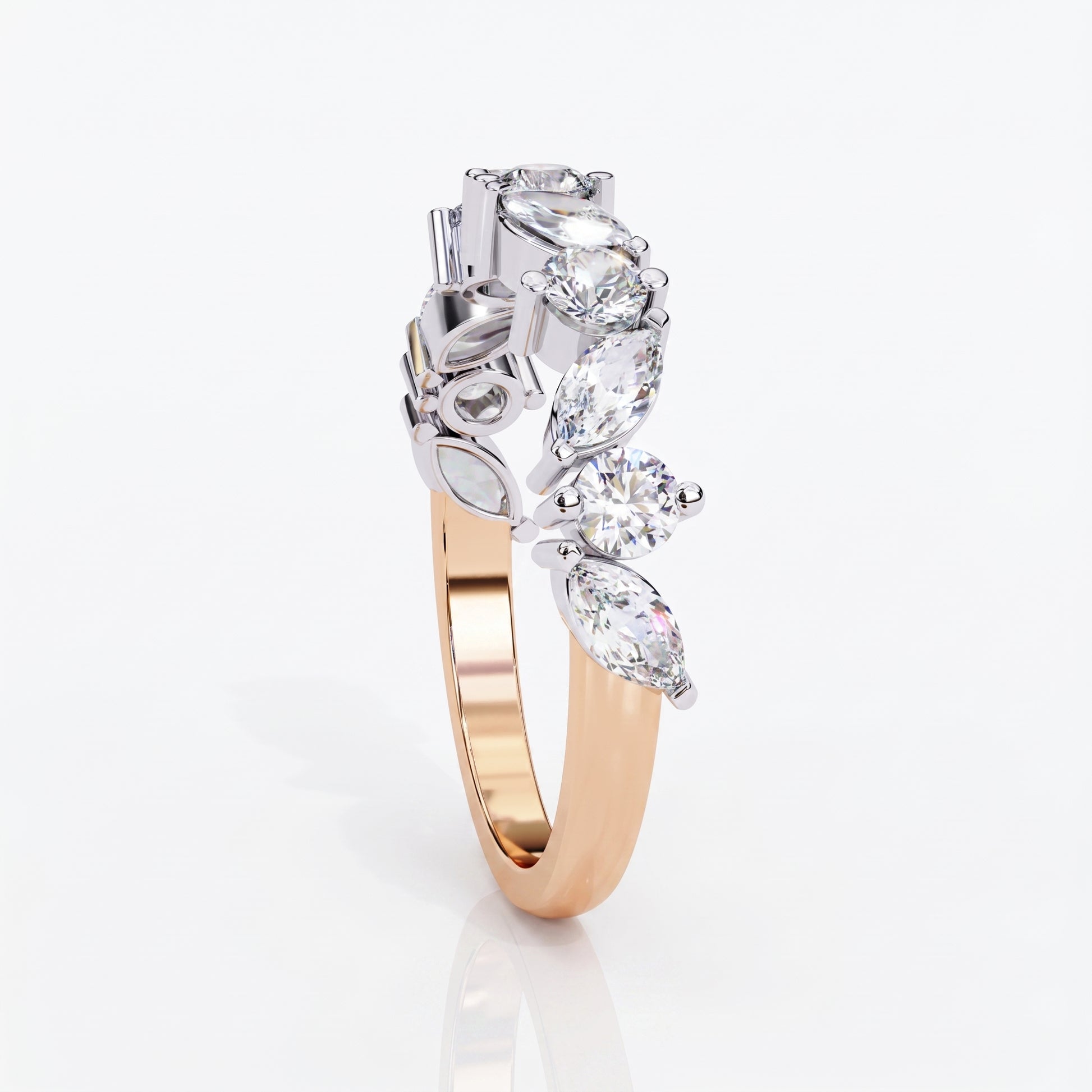 Marie - Rose Gold - marie-RG-round-side
