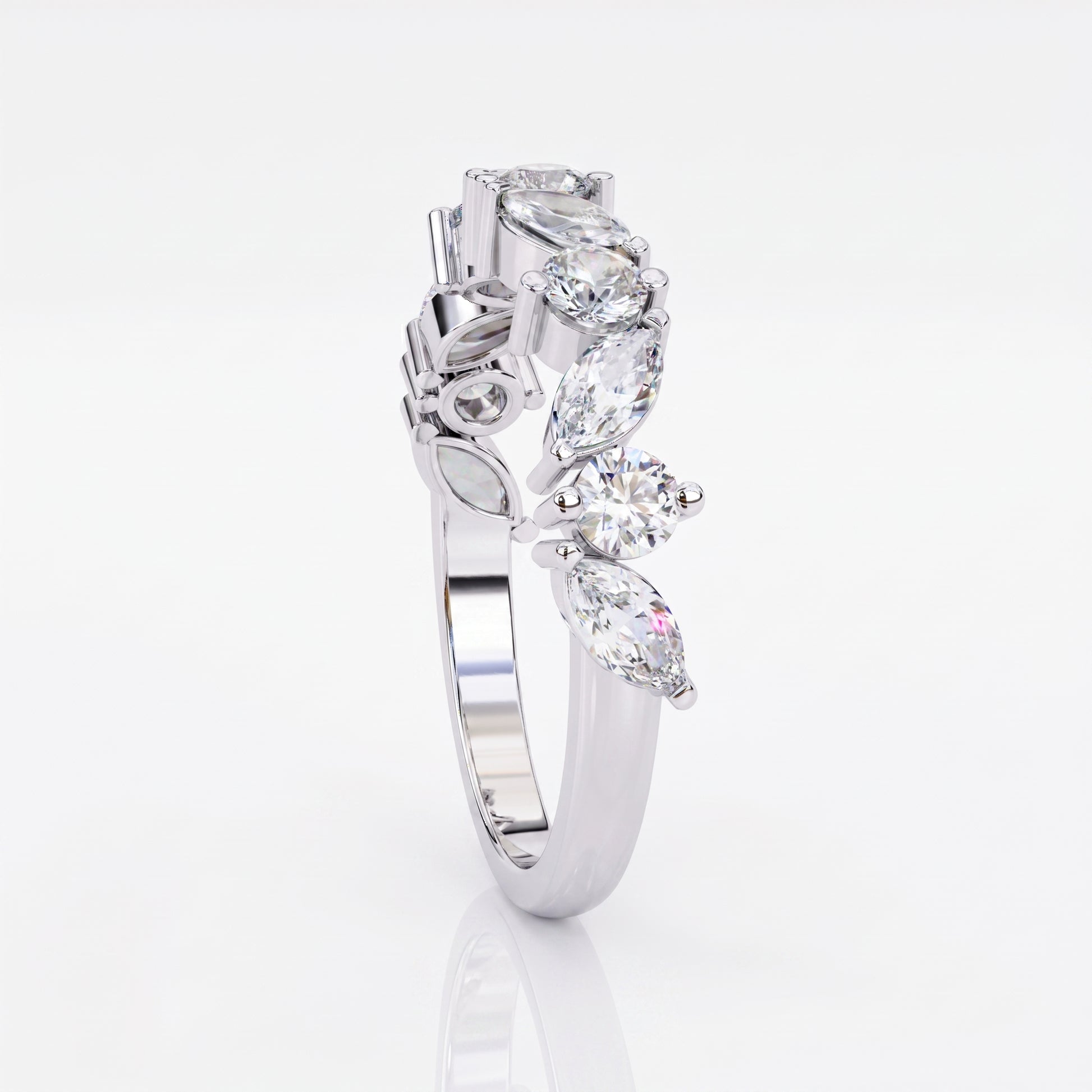 Marie - White Gold - marie-WG-round-side