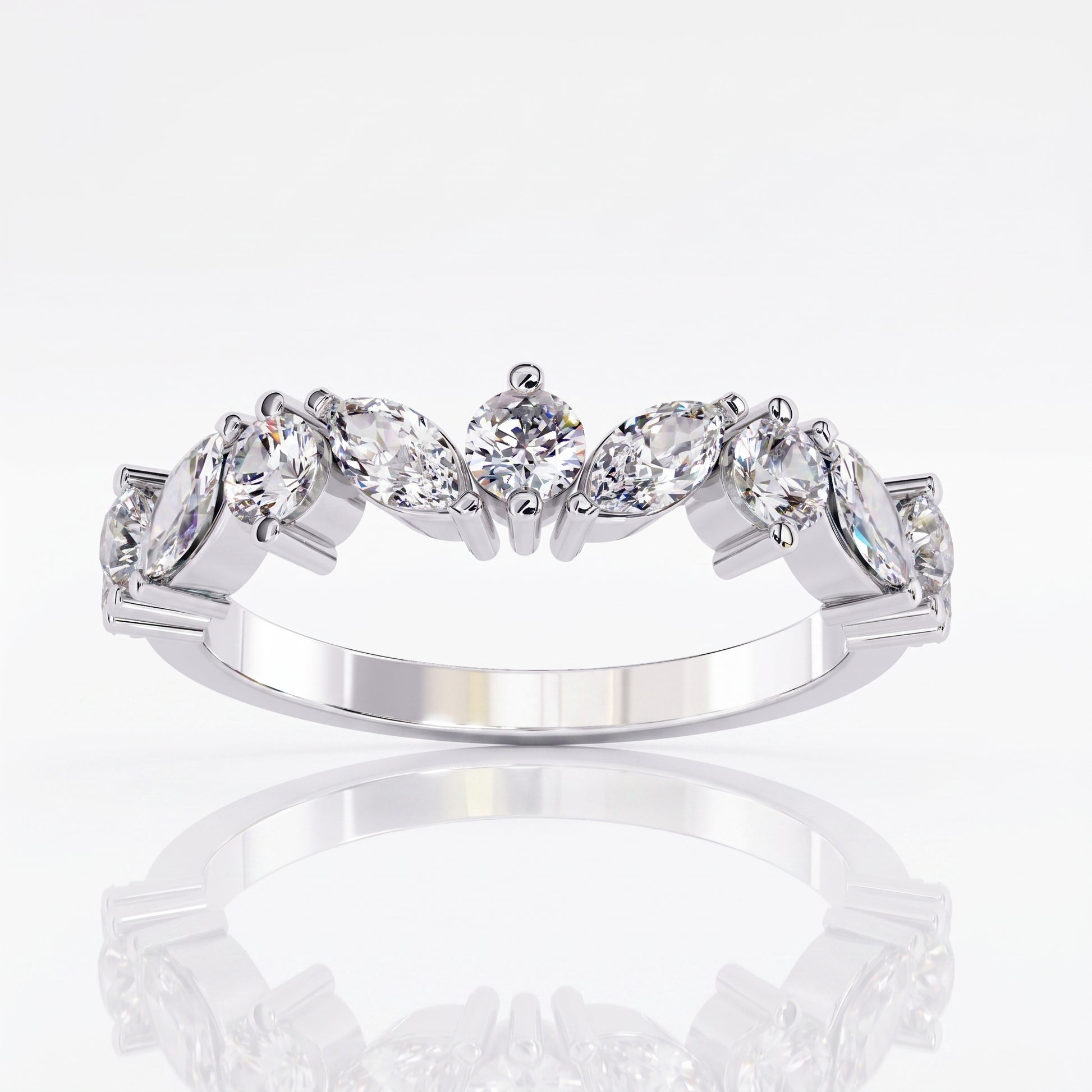 Marie - White Gold - marie-WG-round-top