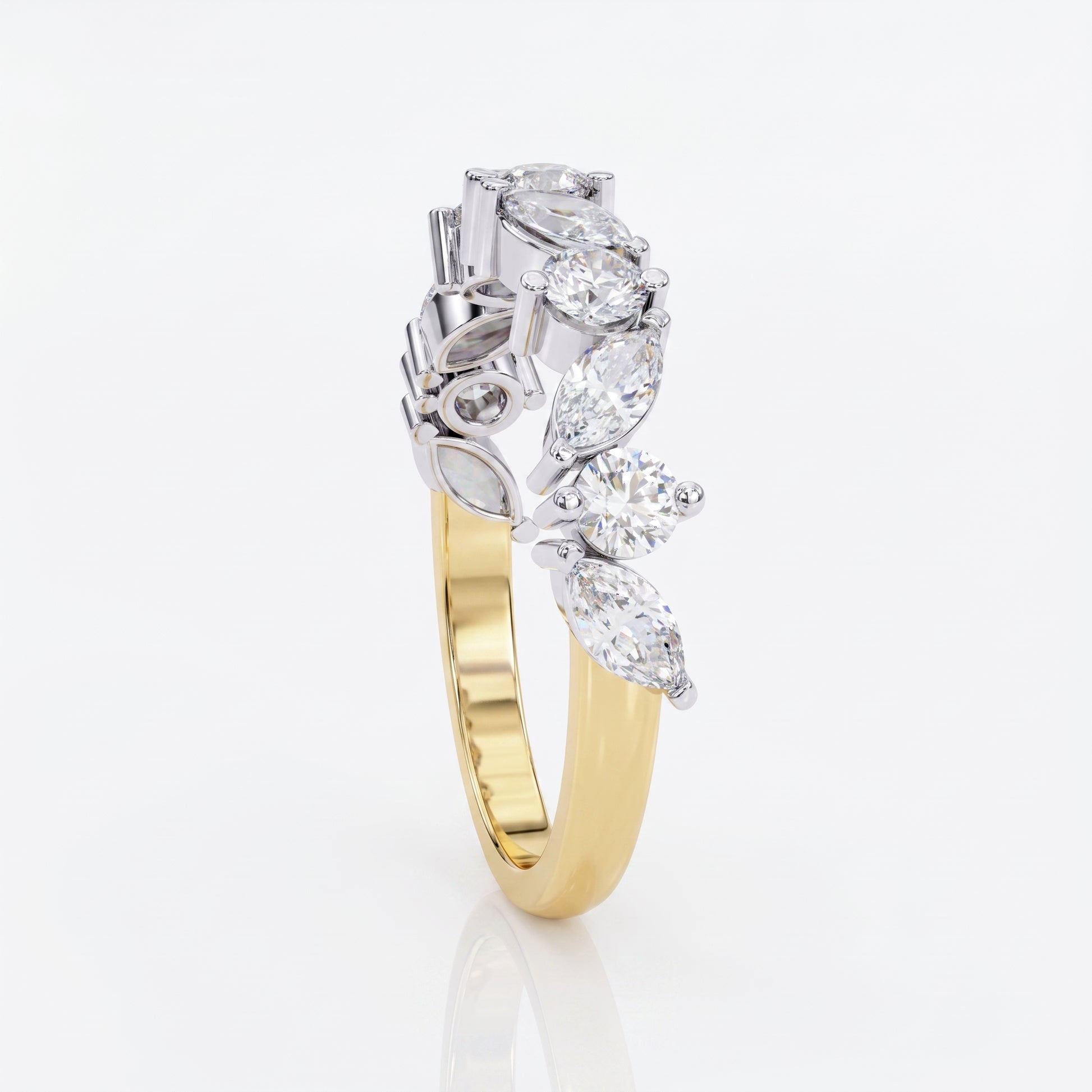 Marie - Yellow Gold - marie-YG-round-side