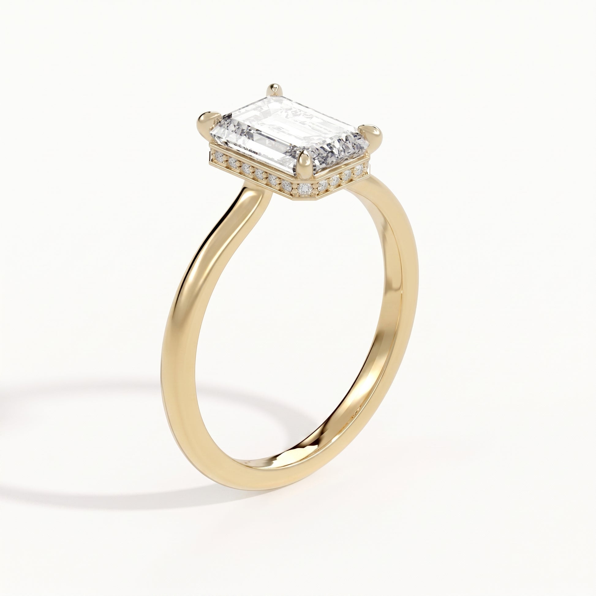 Meghan - Yellow Gold - meghan-YG-emerald-angle