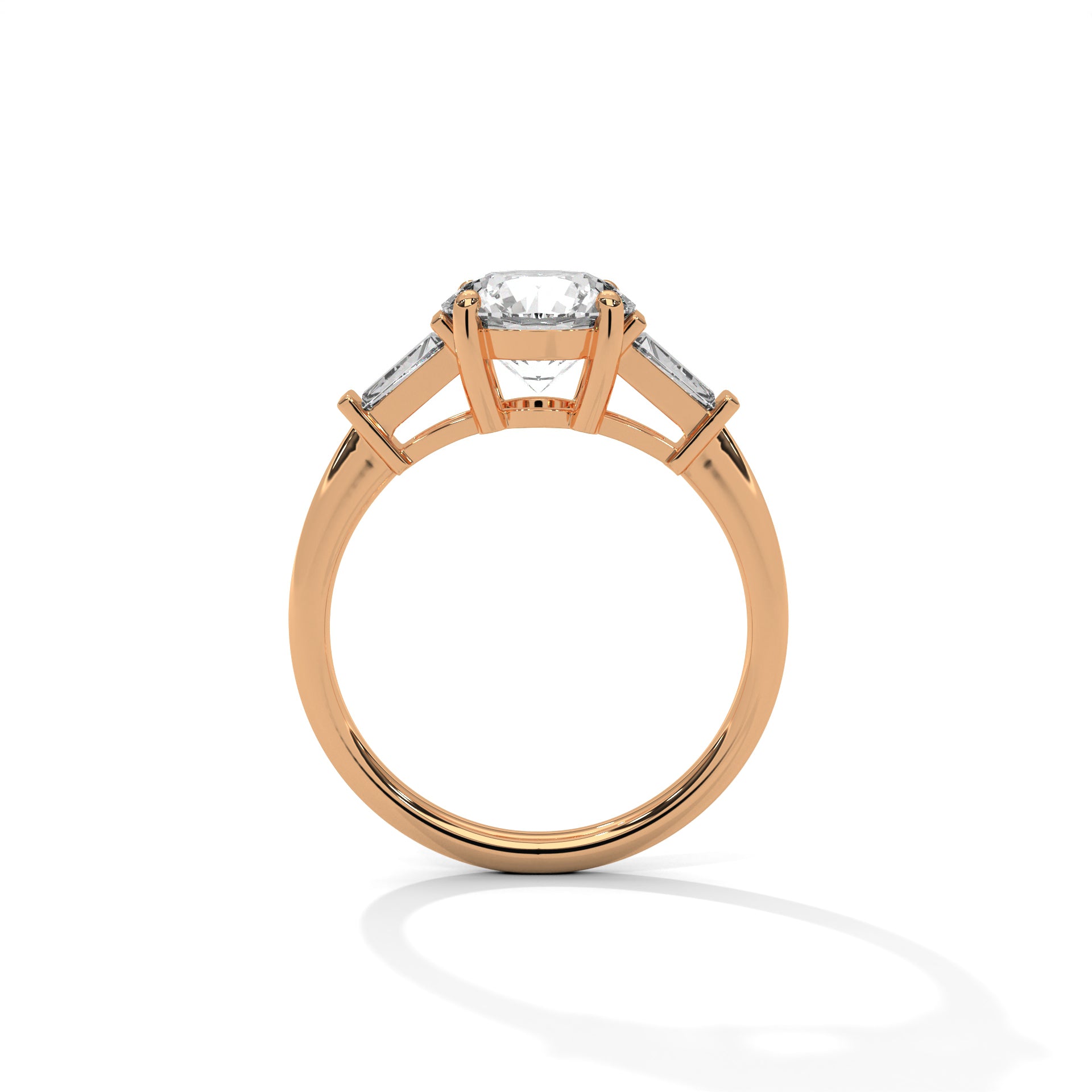 Mia - Rose Gold - round-front