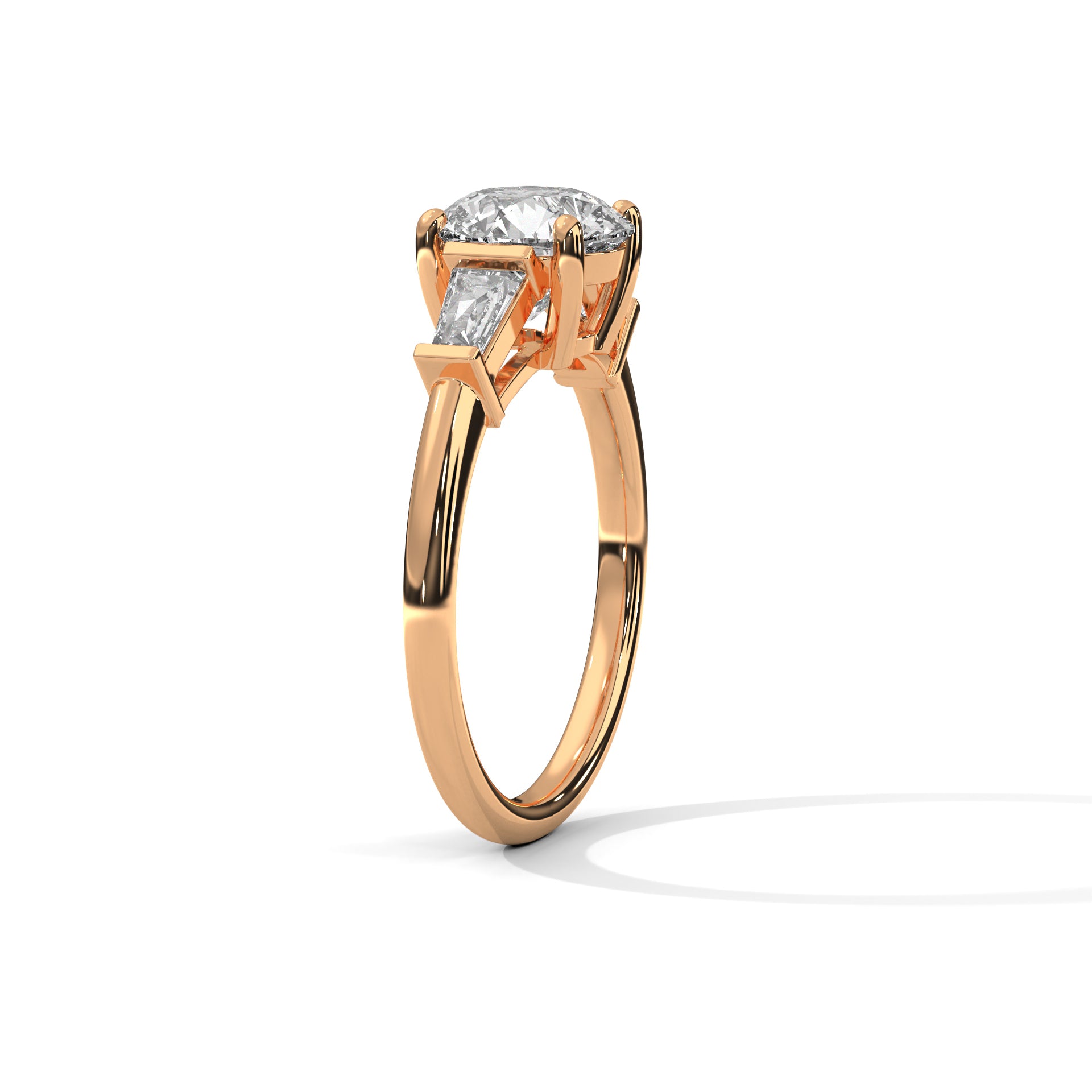 Mia - Rose Gold - round-side