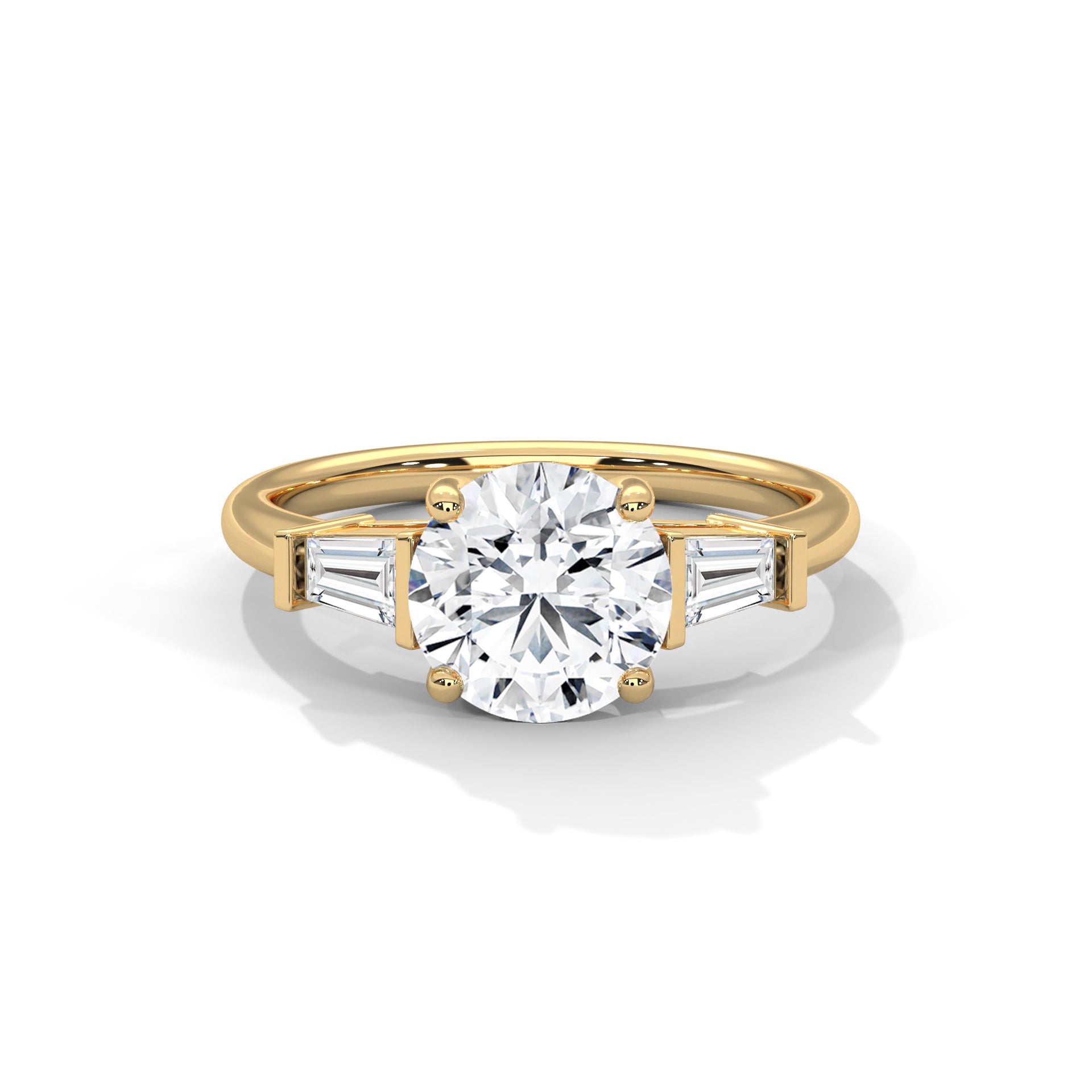 Mia - Yellow Gold - round-hero
