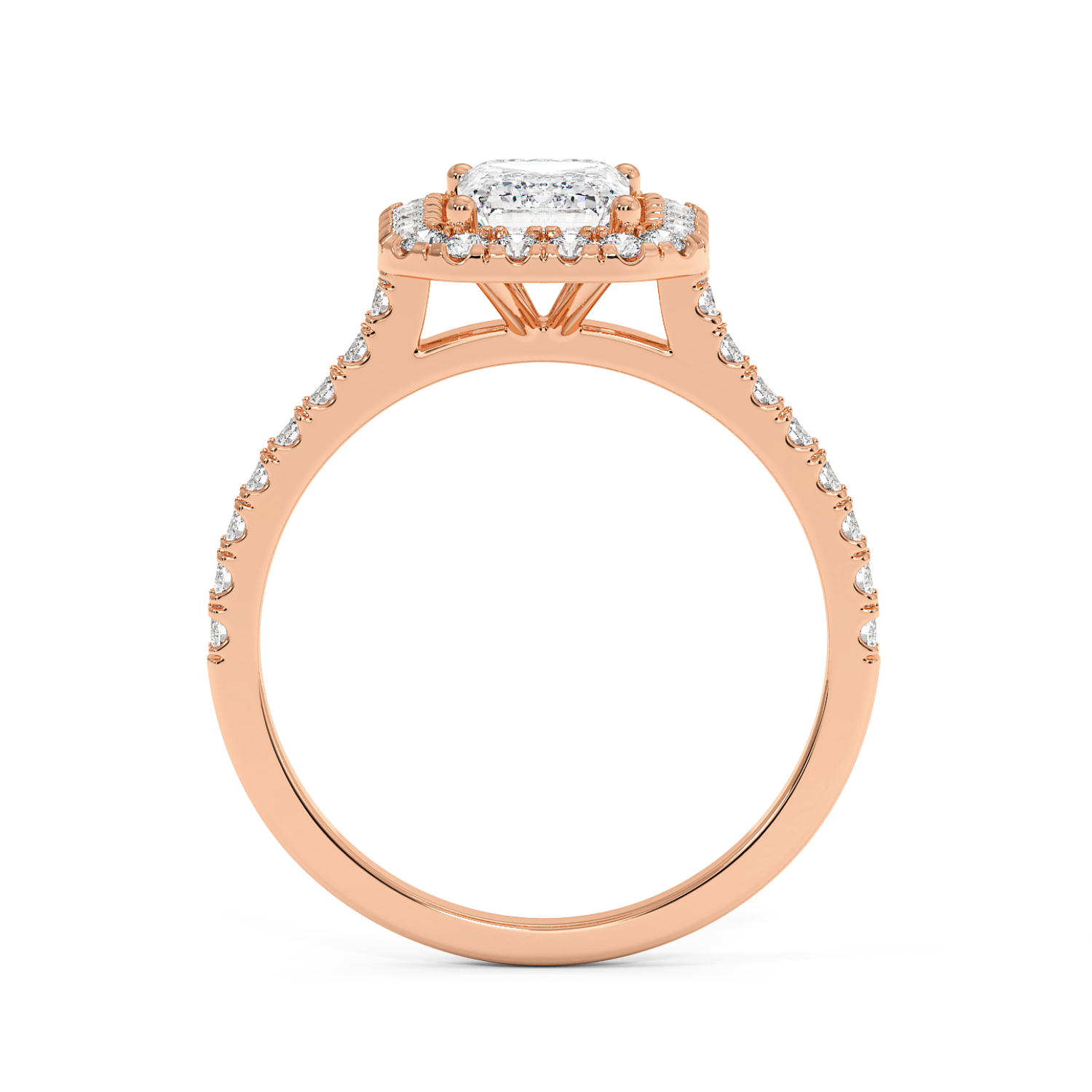 Miraat - Rose Gold - miraat-RG-emerald-front