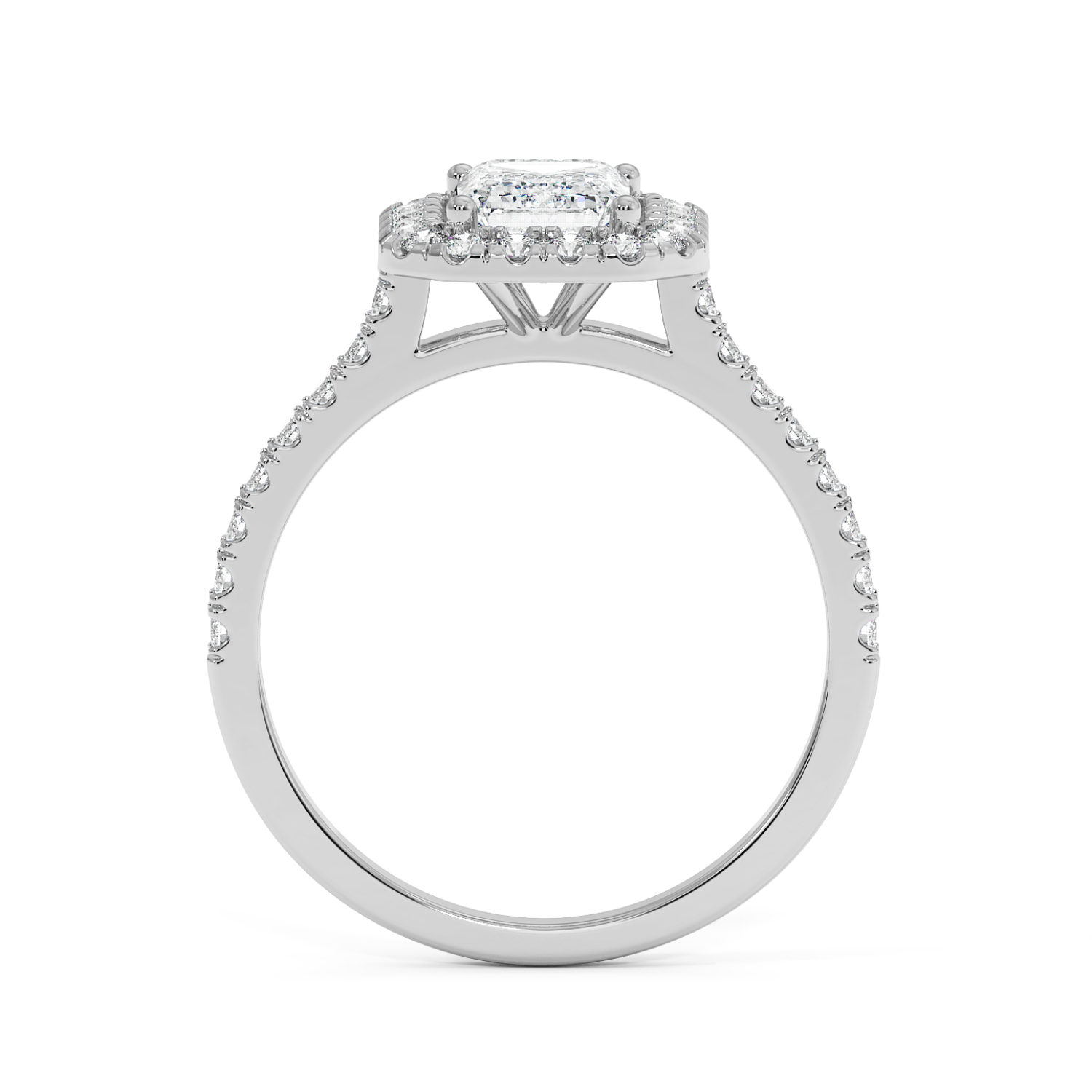 Miraat - White Gold - miraat-WG-emerald-front