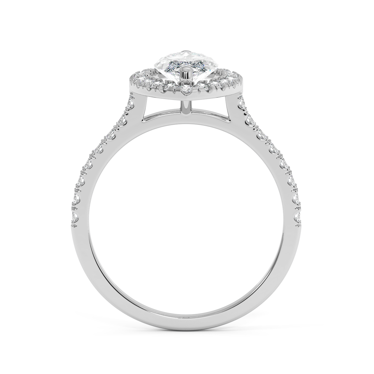 Miraat - White Gold - miraat-WG-marquise-front