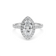 Miraat - Classic Micropavé Halo Lab Grown Diamond Engagement Ring - Marquise