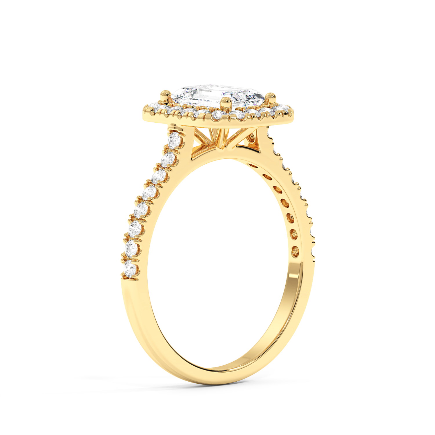 Miraat - Yellow Gold - miraat-YG-emerald-angle