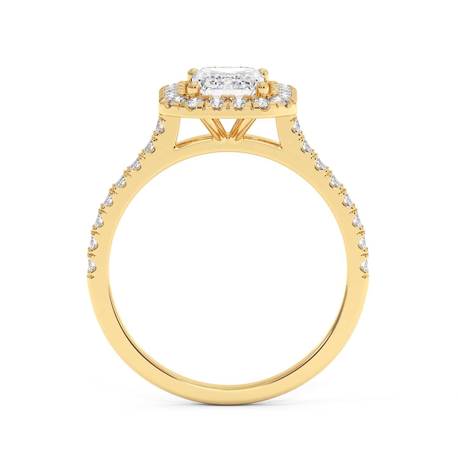Miraat - Yellow Gold - miraat-YG-emerald-front