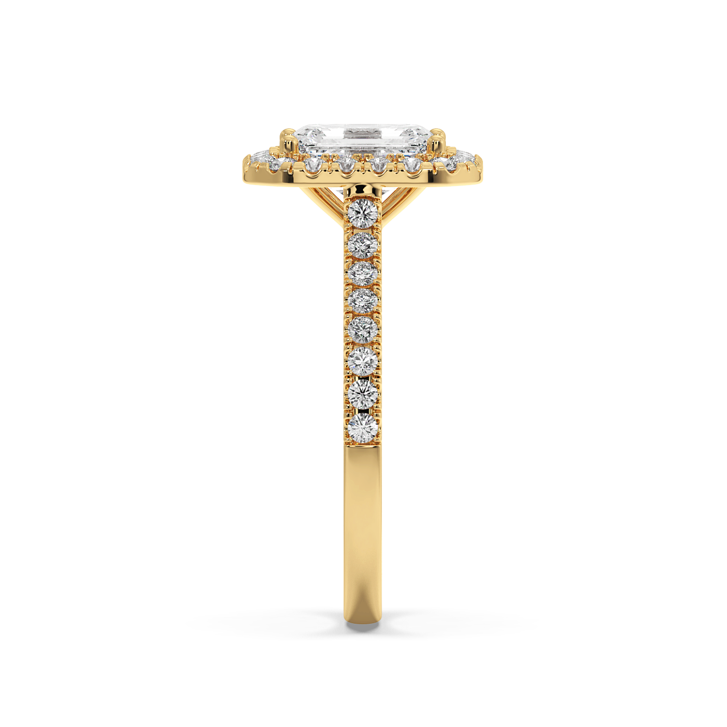 Miraat - Yellow Gold - miraat-YG-emerald-side