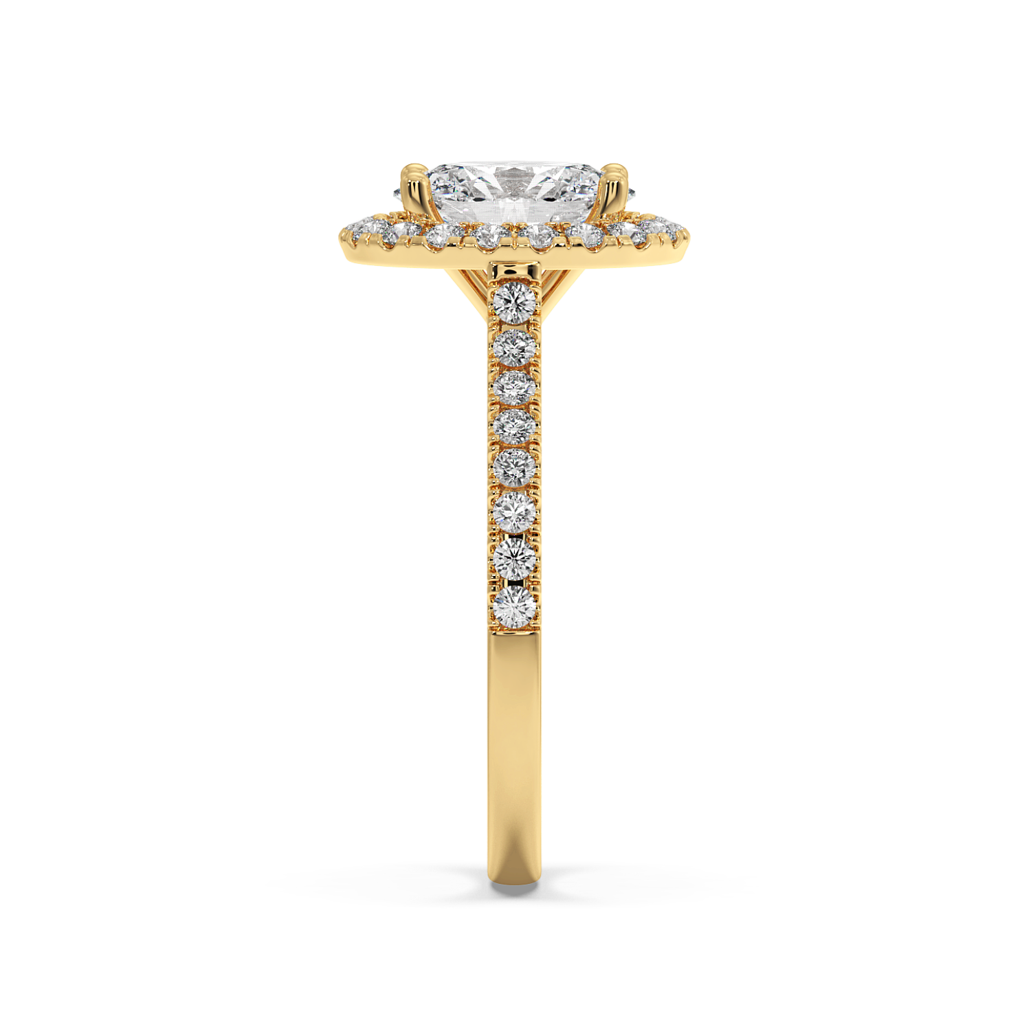 Miraat - Yellow Gold - miraat-YG-oval-side