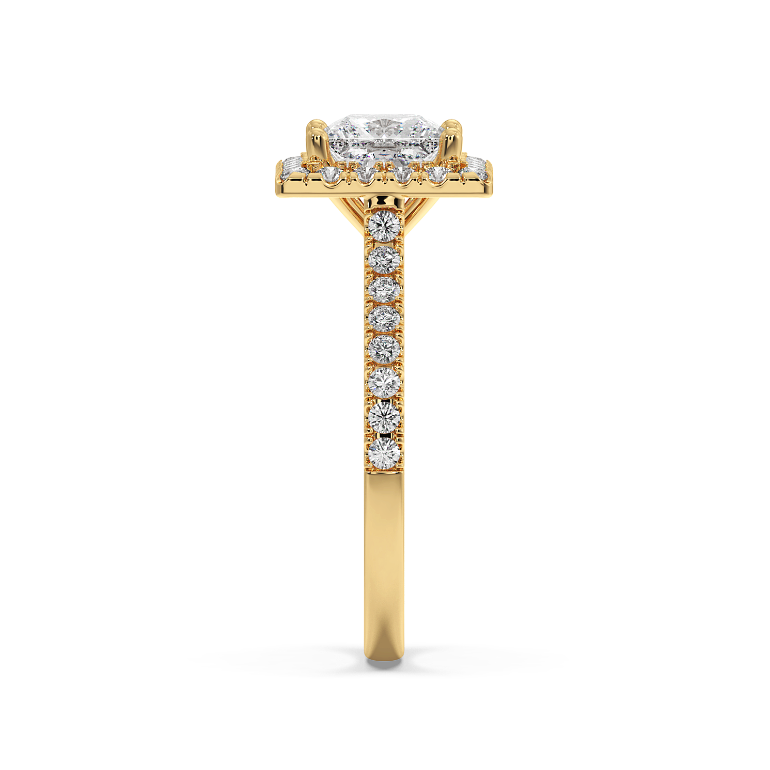 Miraat - Yellow Gold - miraat-YG-princess-side