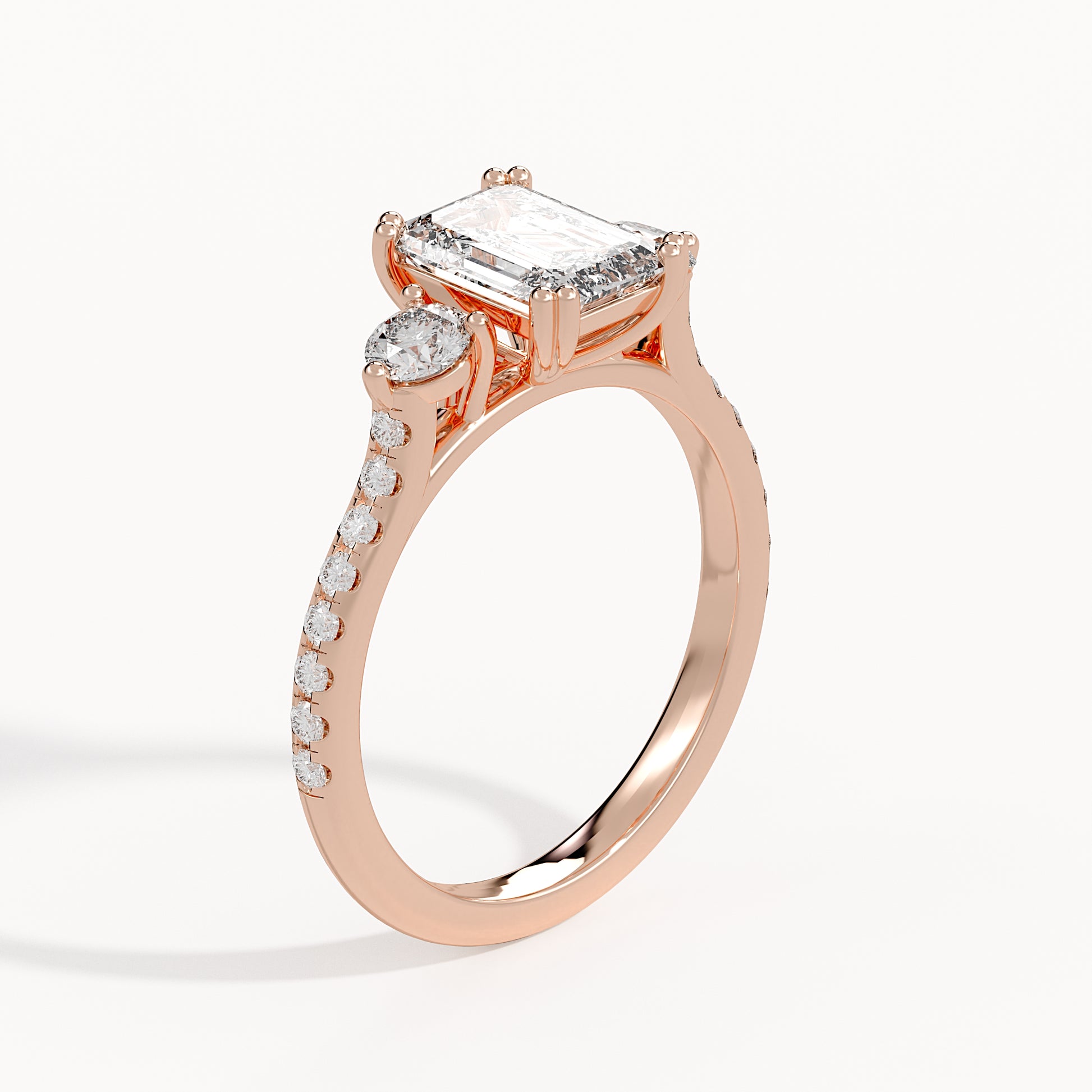 Monica - Rose Gold - monica-RG-emerald-angle
