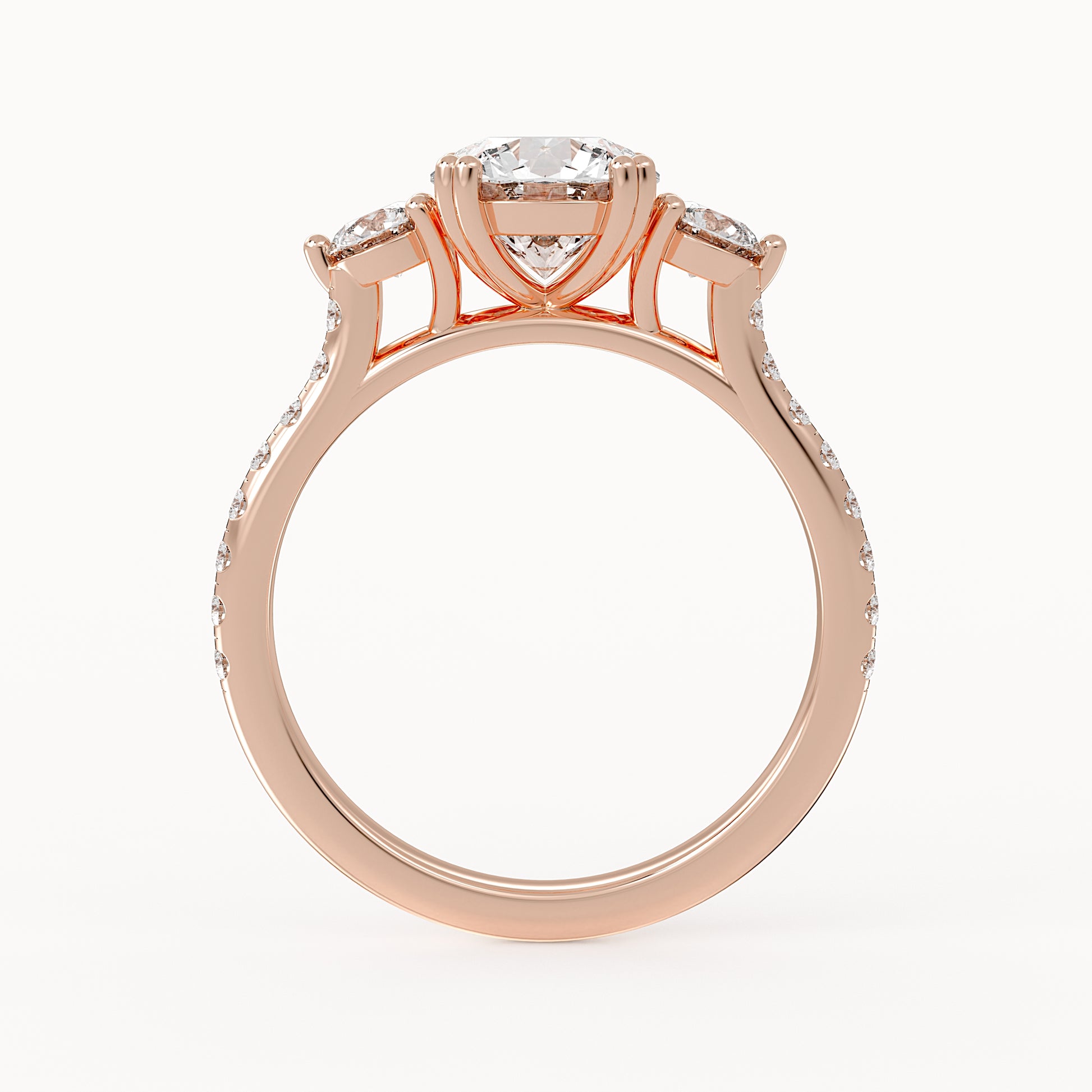 Monica - Rose Gold - monica-RG-round-front