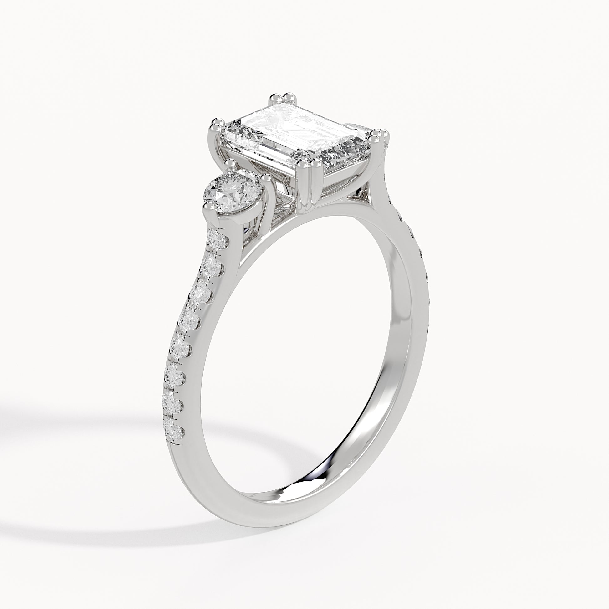 Monica - White Gold - monica-WG-emerald-angle