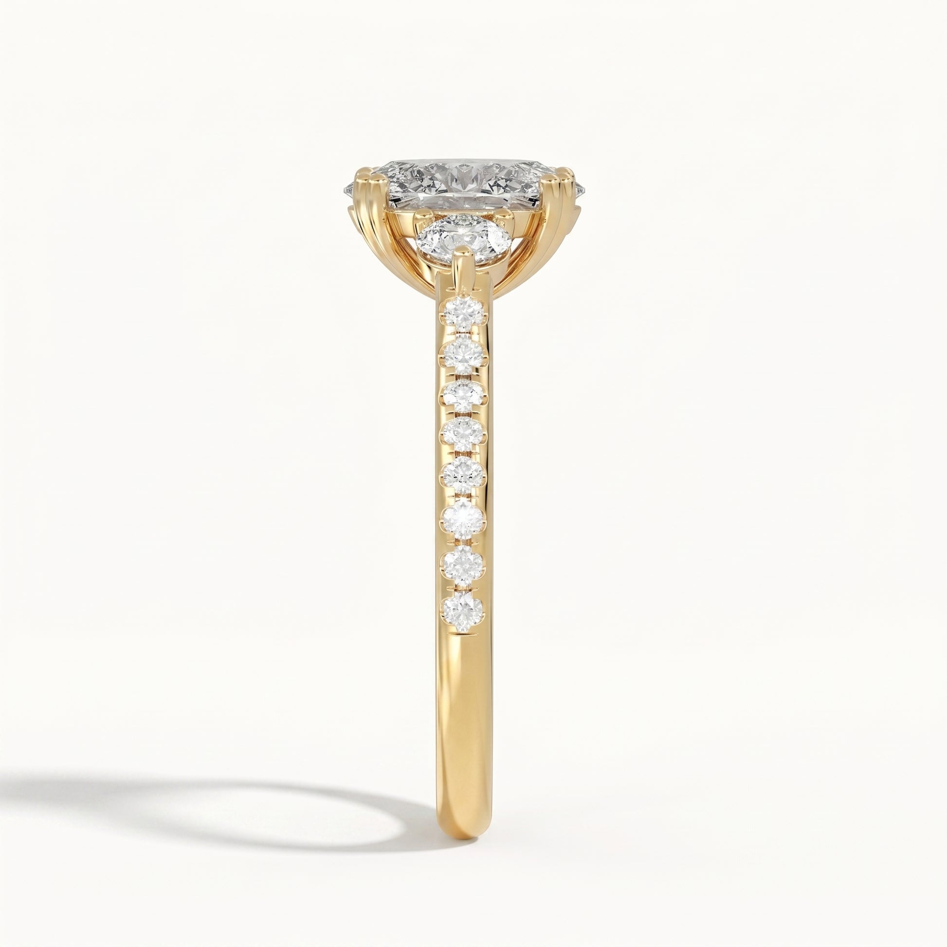 Monica - Yellow Gold - monica-YG-oval-side