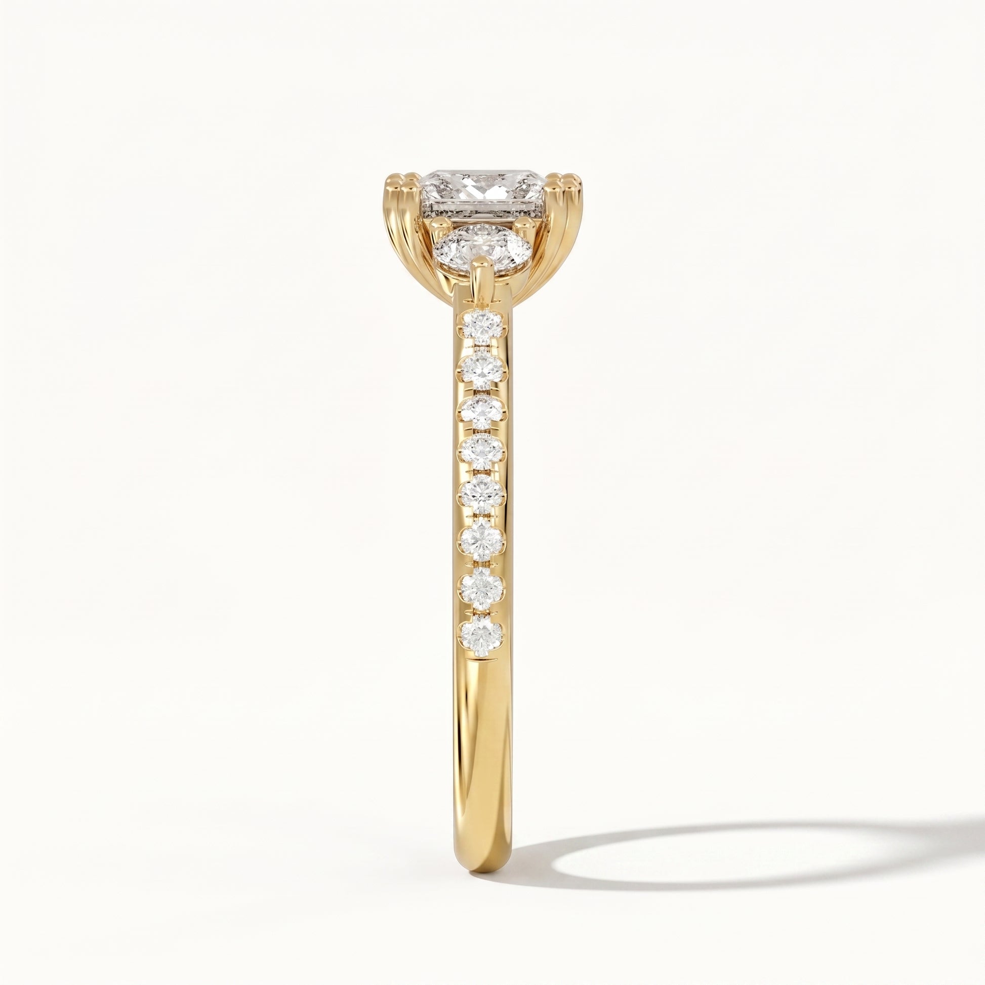 Monica - Yellow Gold - monica-YG-princess-side