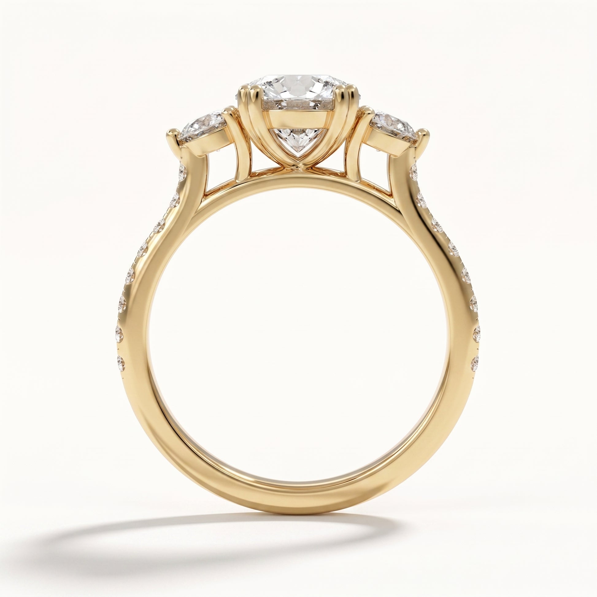 Monica - Yellow Gold - monica-YG-round-front
