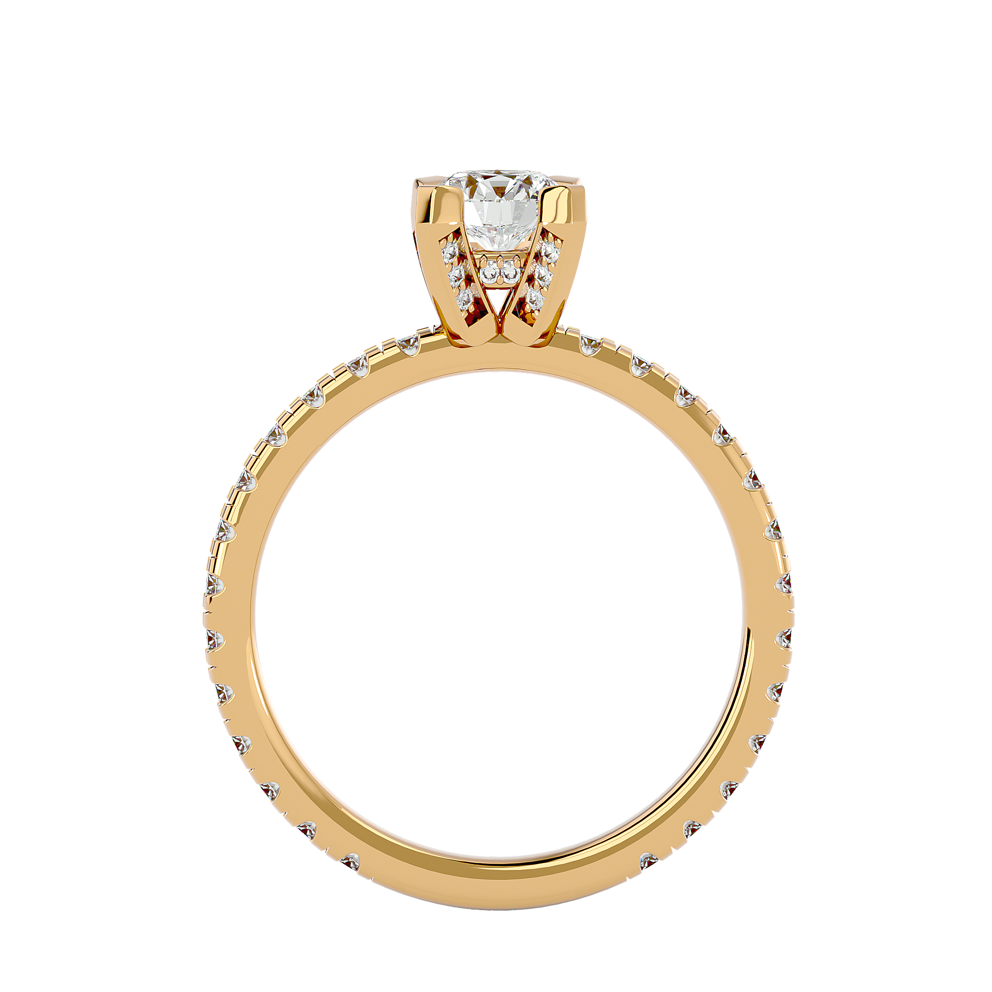 Naomi - Yellow Gold - naomi-YG-round-front