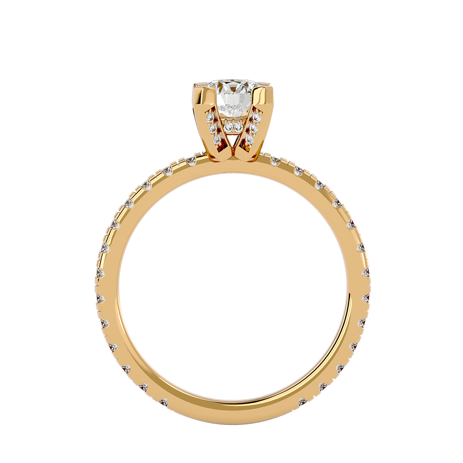 Naomi - Yellow Gold - naomi-YG-round-front