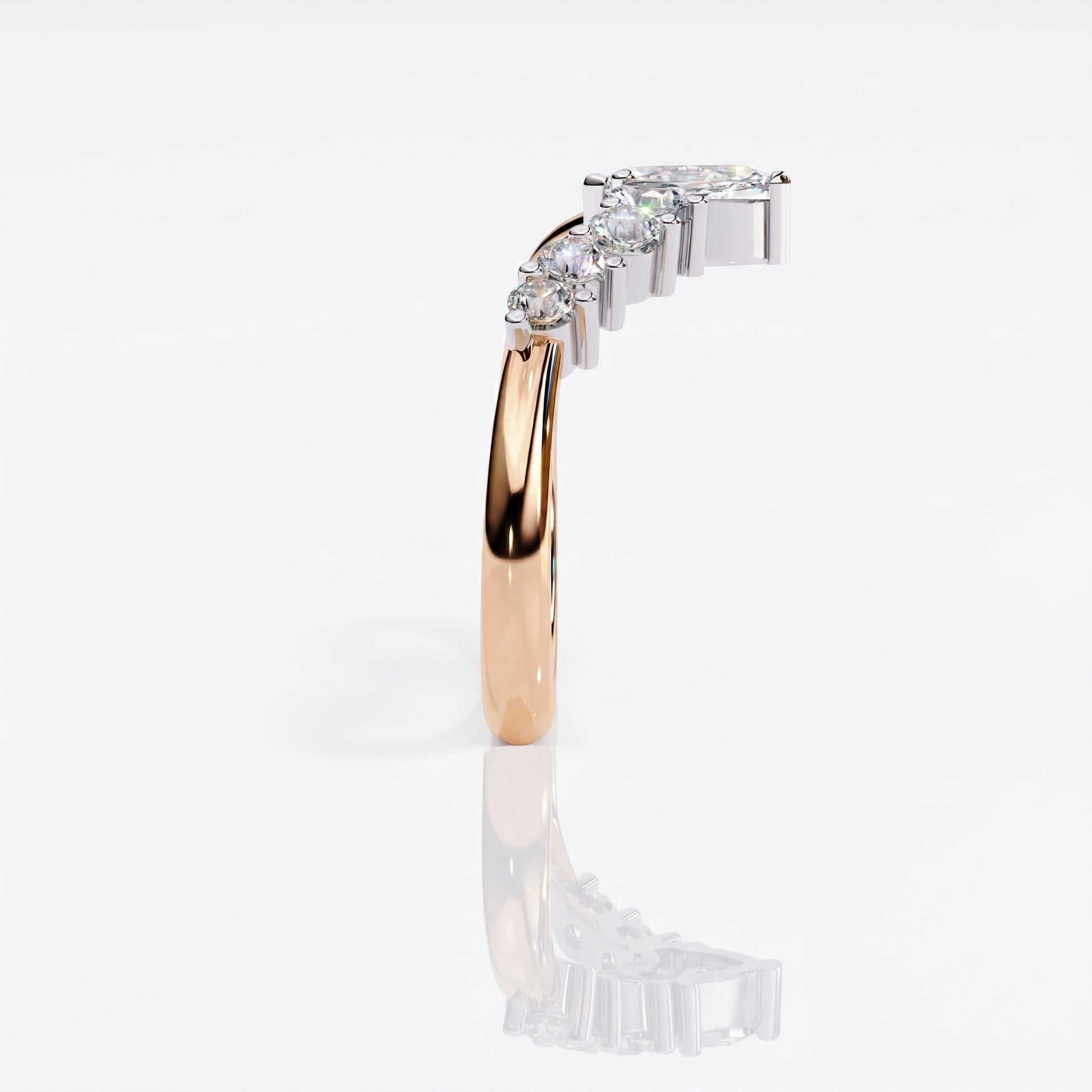 Nina - Rose Gold - nina-RG-round-side