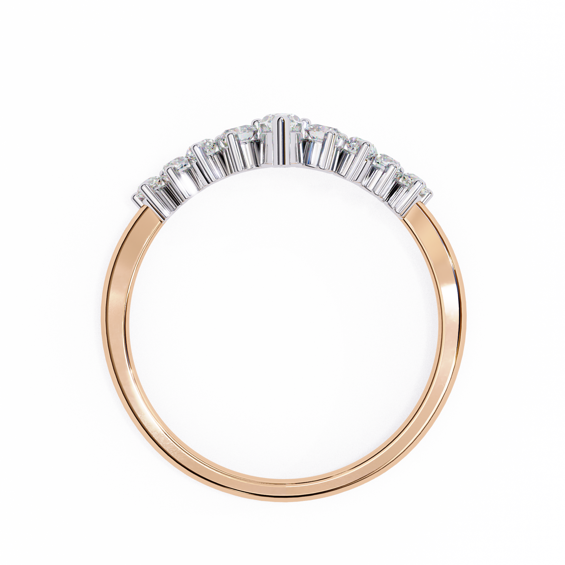 Nina - Rose Gold - round-front