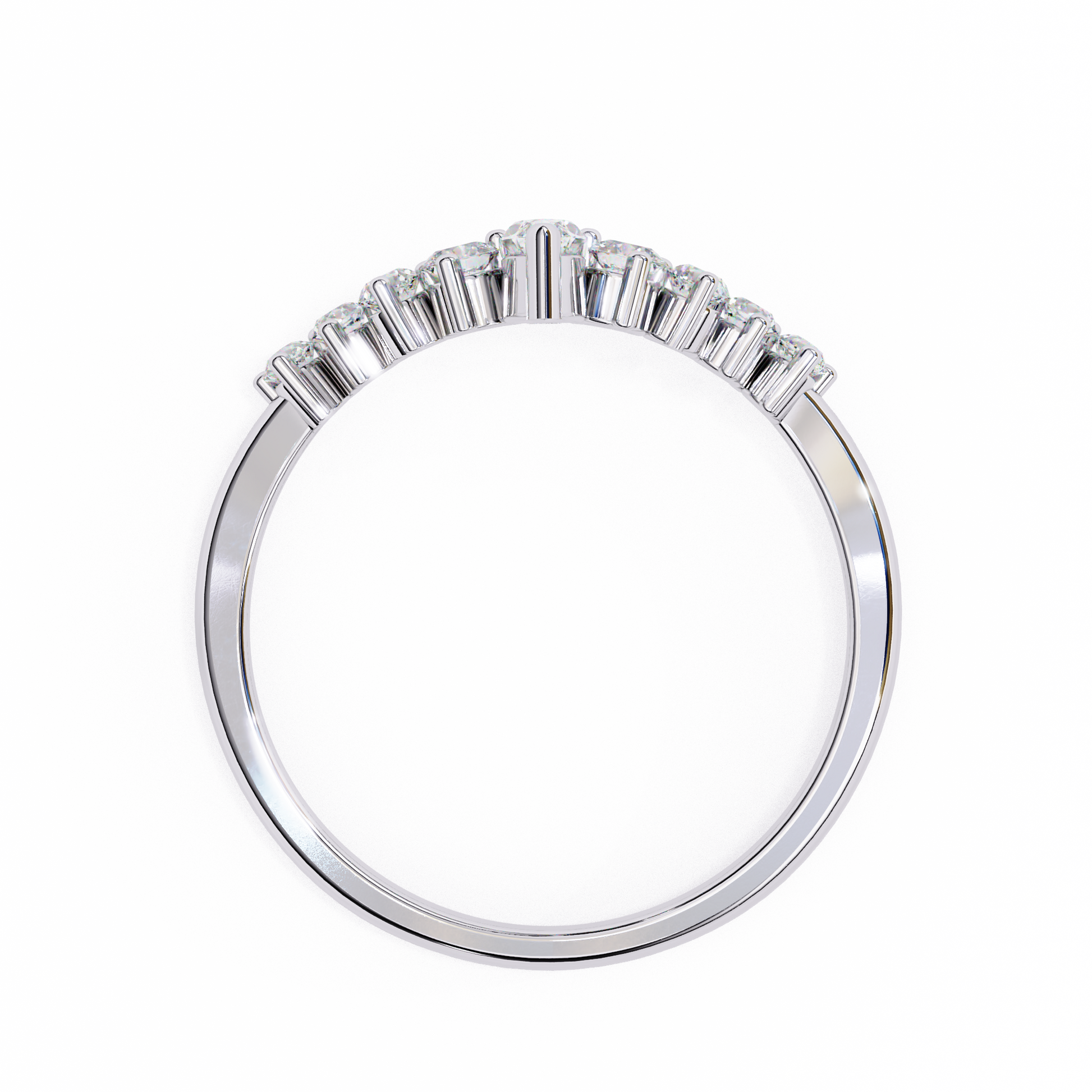 Nina - White Gold - round-front
