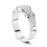 Odessa - Half Eternity Lab Grown Diamond Ring in 925 Sterling Silver