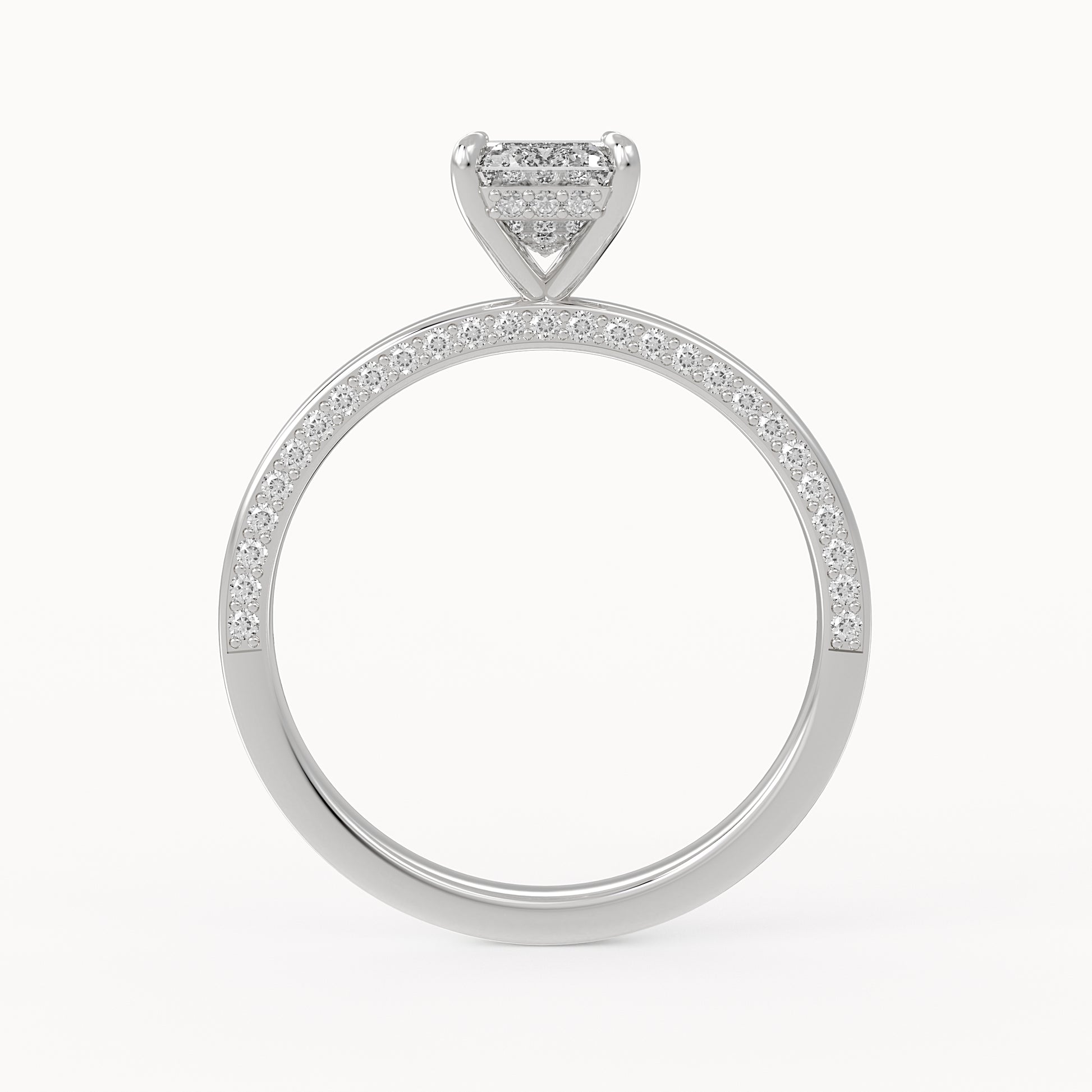 Olivia - White Gold - olivia-WG-emerald-front