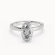 Olivia - Delicate Micropavé Hidden Halo Lab Grown Diamond Engagement Ring - Marquise