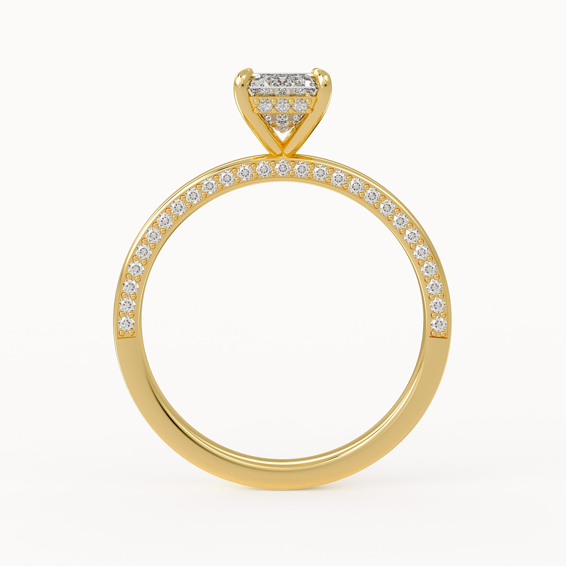 Olivia - Yellow Gold - olivia-YG-emerald-front