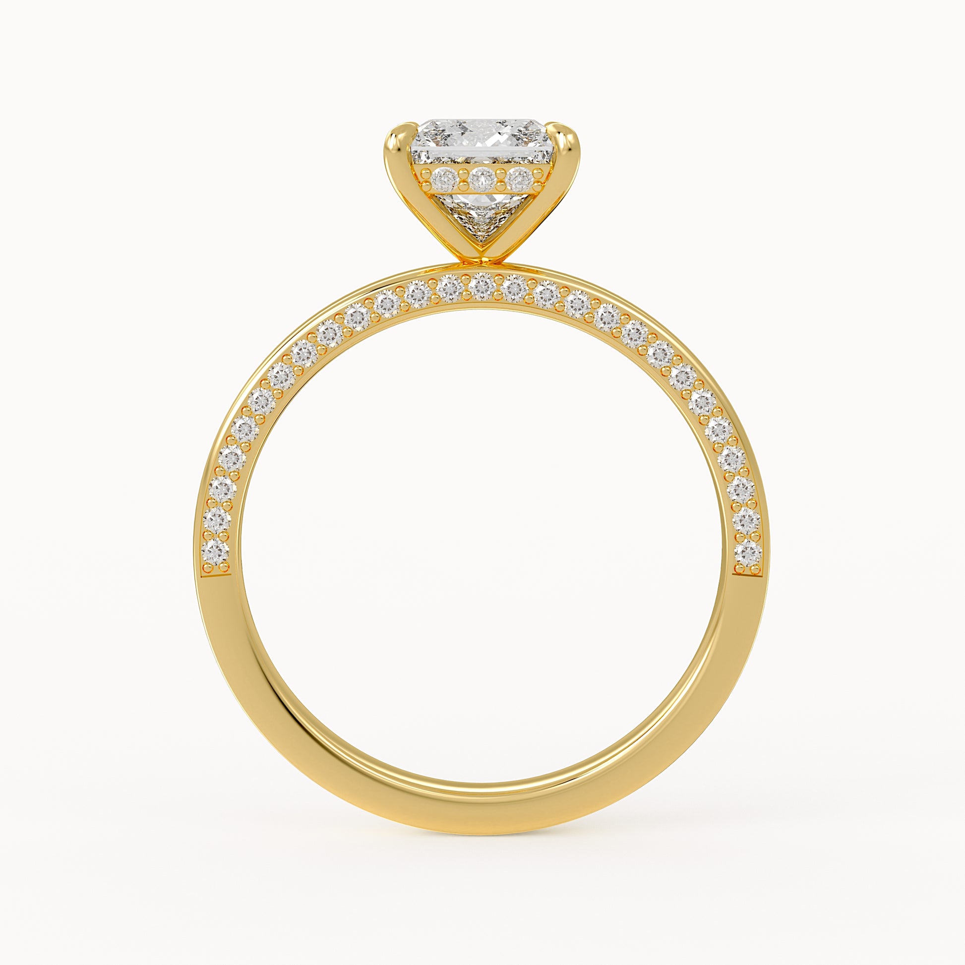 Olivia - Yellow Gold - olivia-YG-princess-front