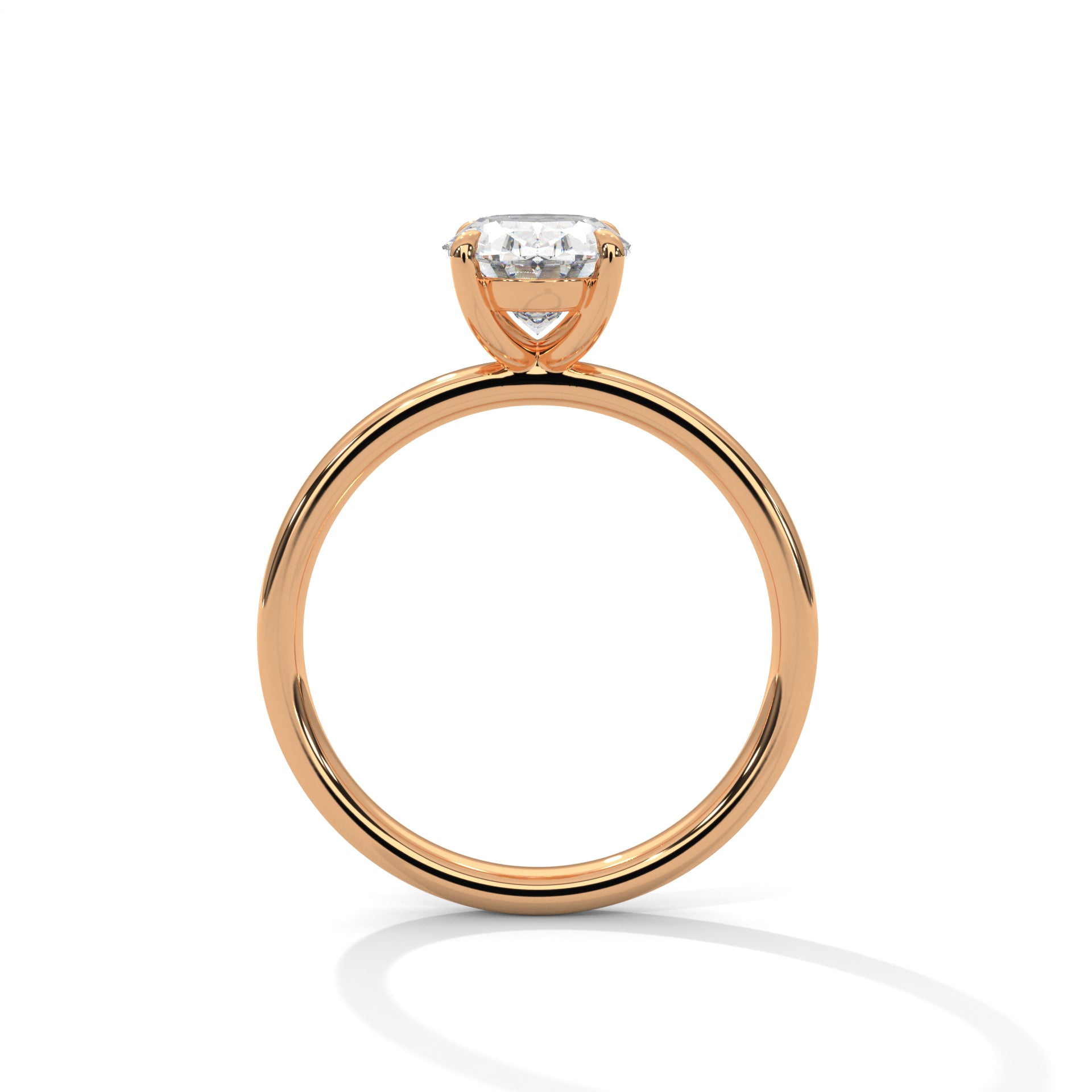 Opal - Rose Gold - oval-front