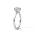 Opal - White Gold - oval-side