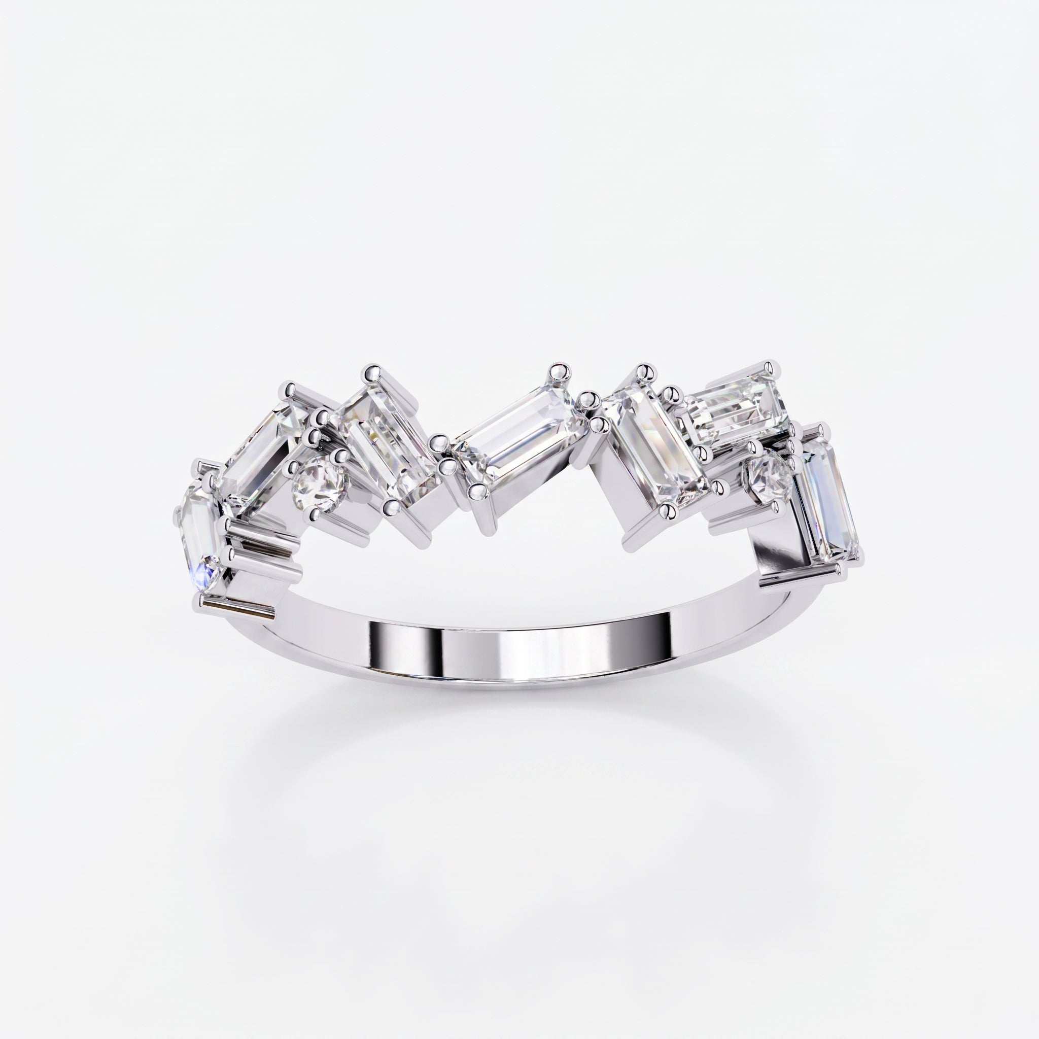 Ophelia - White Gold - ophelia-WG-emerald-angle